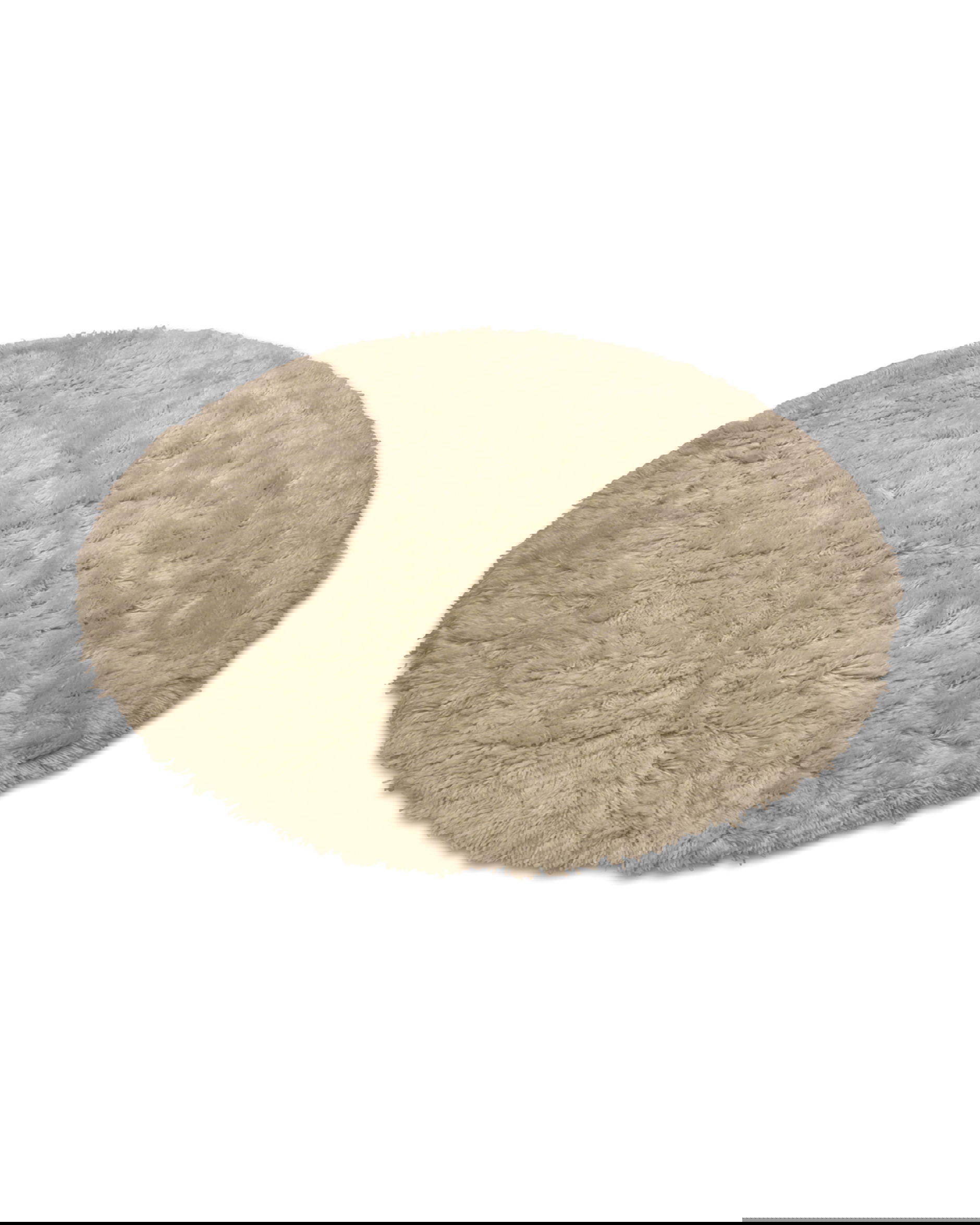 Cloudy matta rund beige