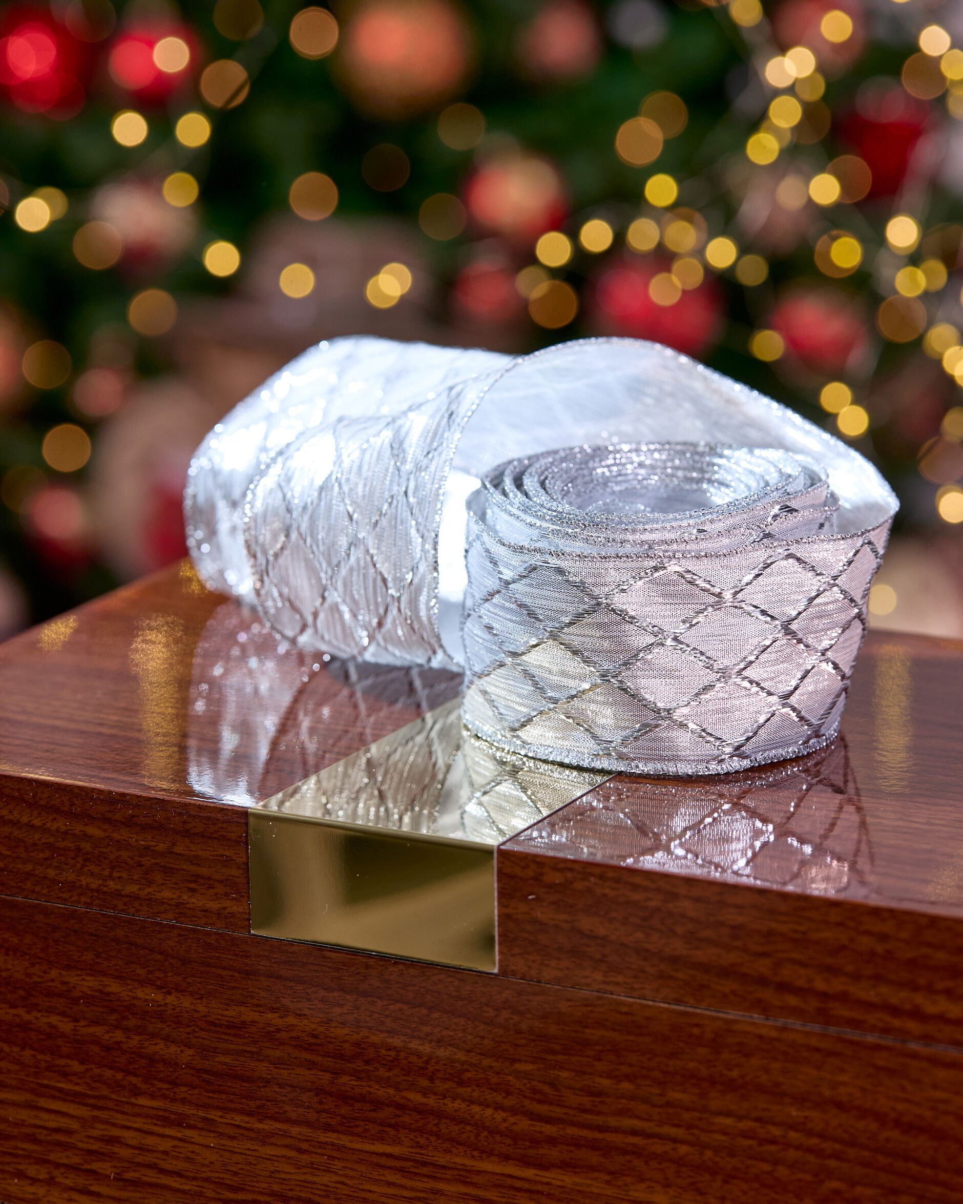 Marjorie textiellint zilver 9m