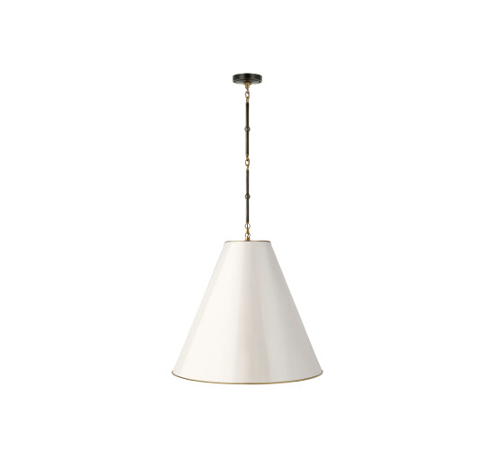 Goodman Hanging Lamp Bronze/Antique White L