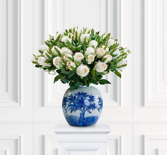 Hvid - Rose – afskåret blomst i hvid