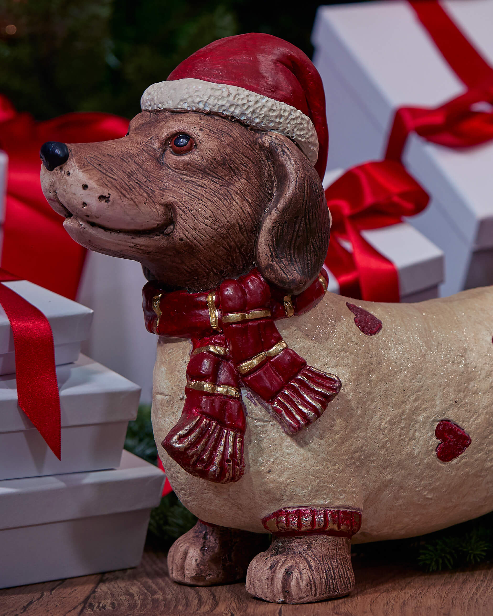 Lucky hund juledekorasjon