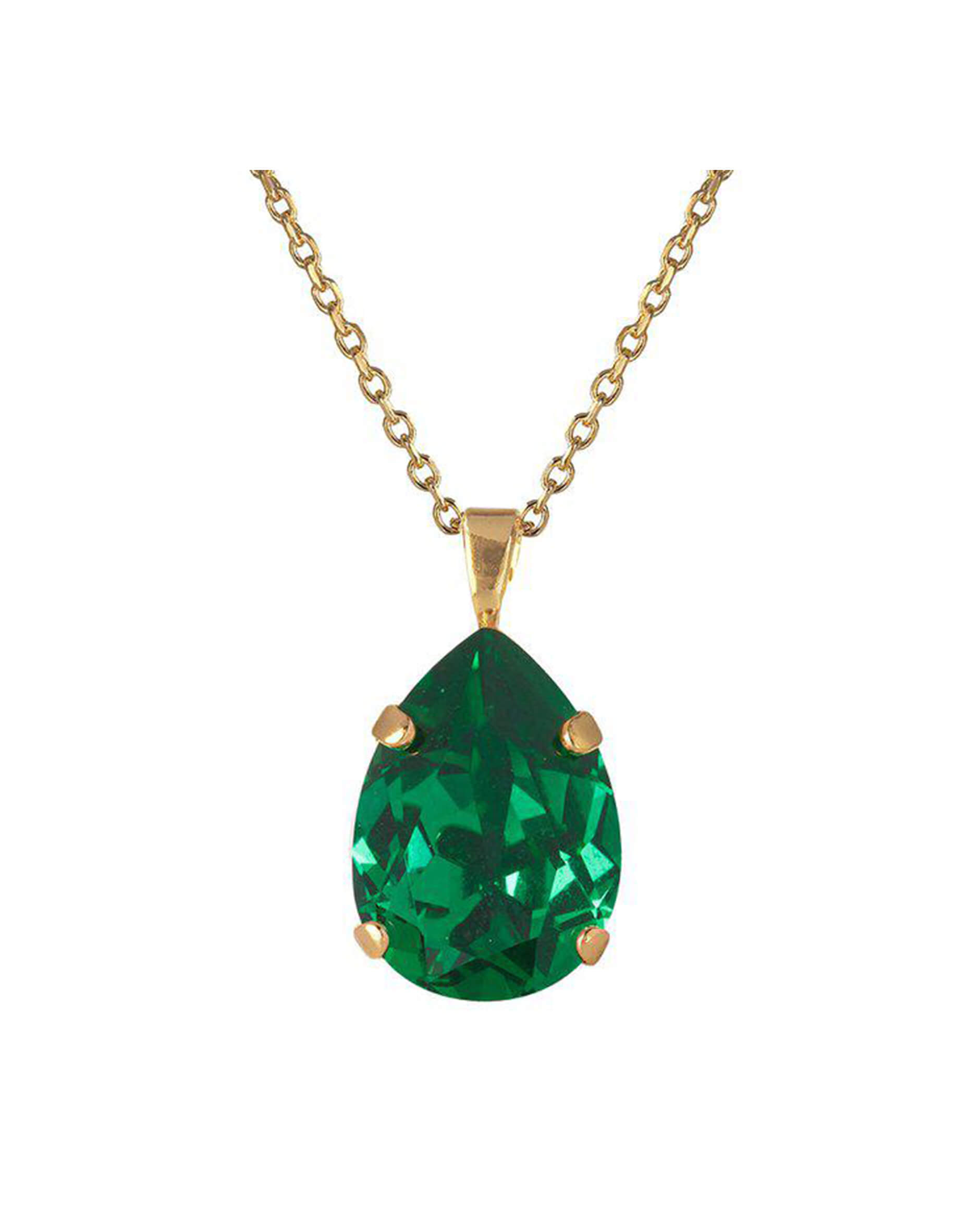 Mini Drop halsband majestic green