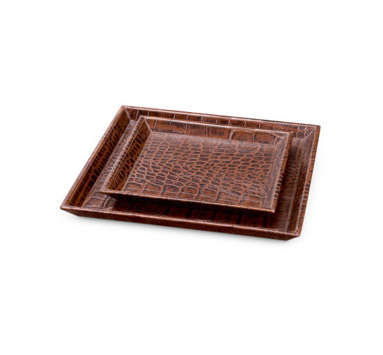 Brown - Scaleo Desk Tray Black Set of 2