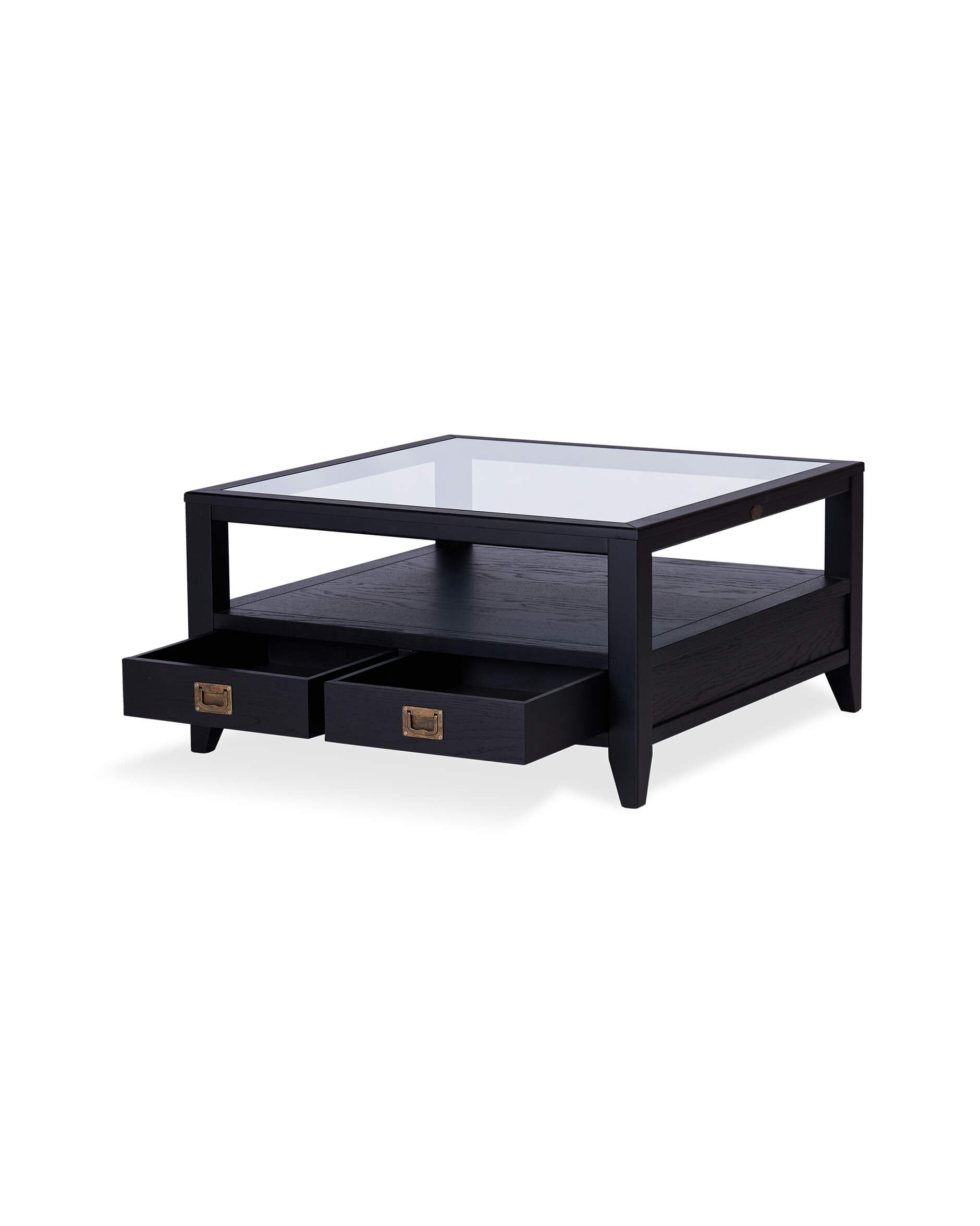 Martino soffbord glasskiva iconic black