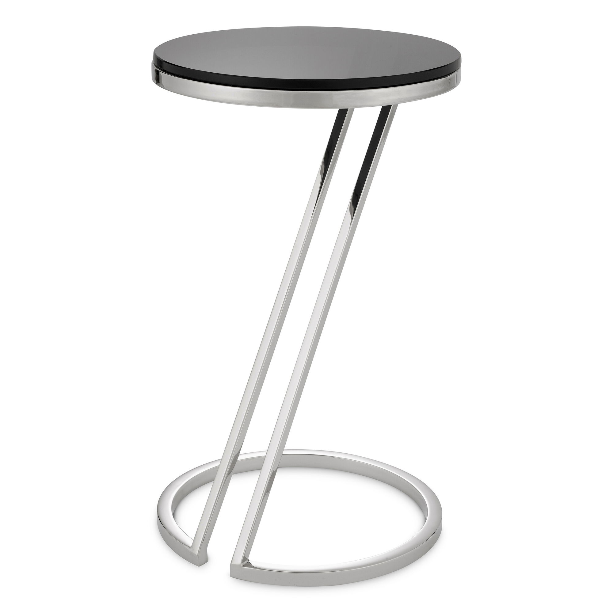 Falcone Side Table Polished Stainless Steel