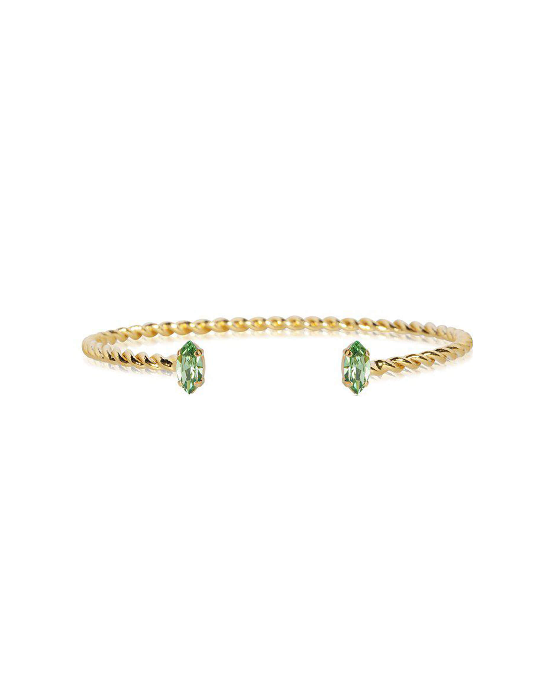 Petite Navette armband peridot