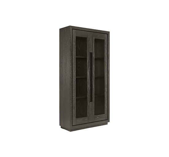 Tummanharmaa - Hunter glass cabinet black