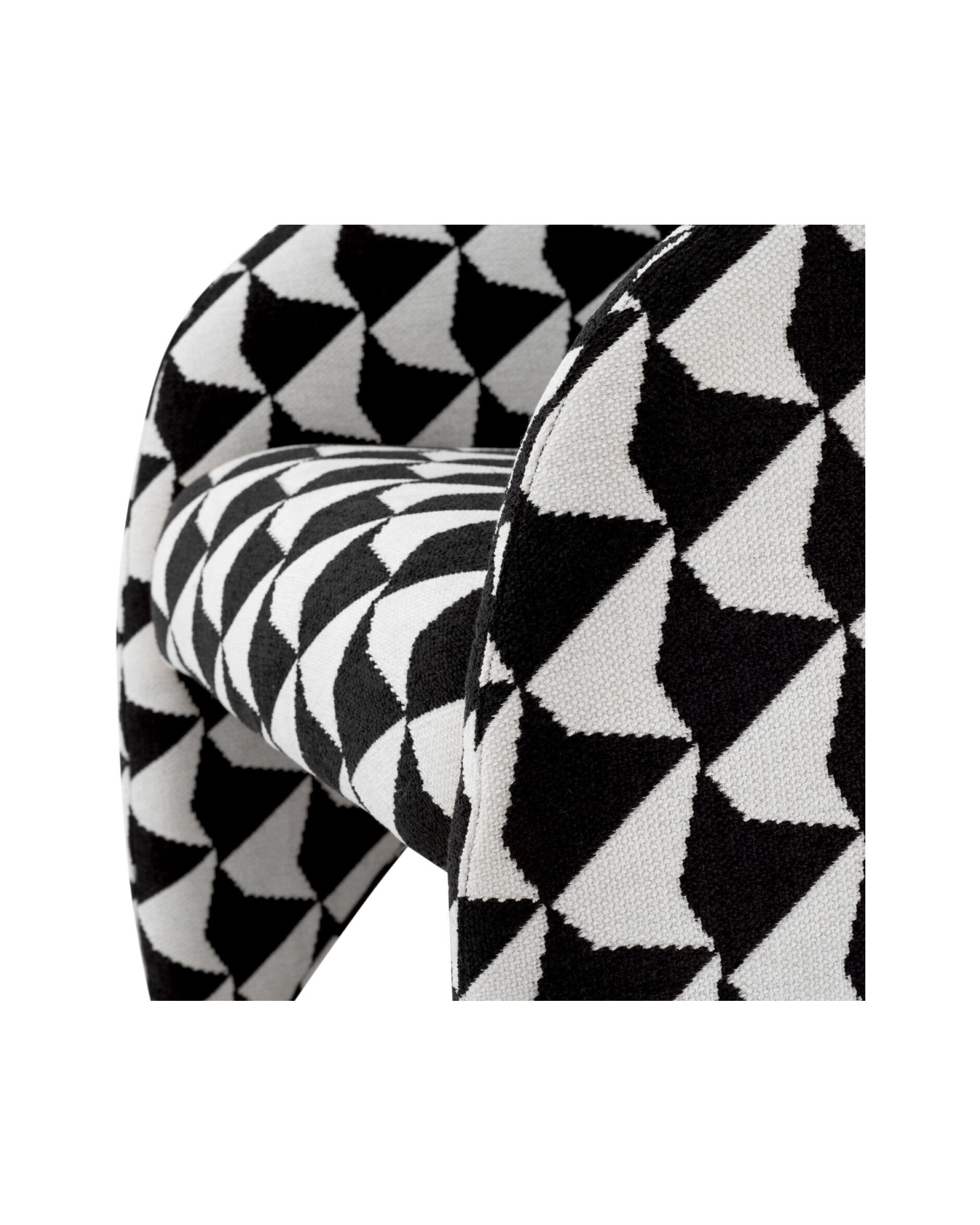 Toledo fåtölj zenith black and white