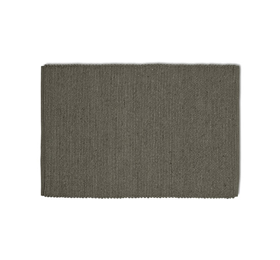 Mørk grønn - Merino dørmatte grey melange