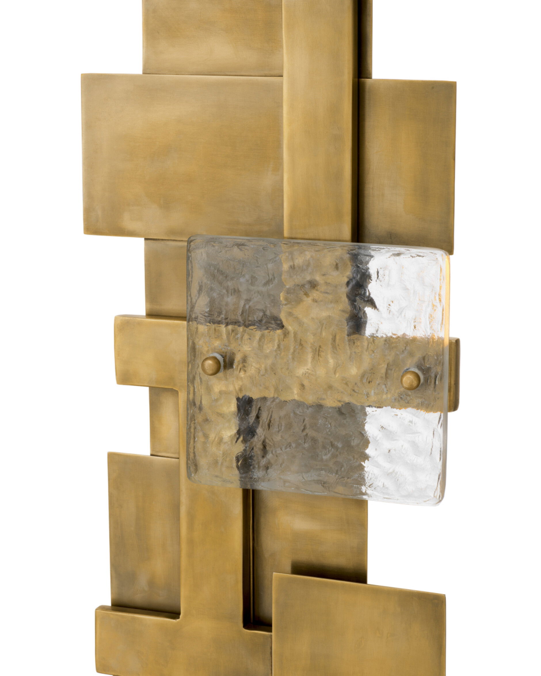 Langham golvlampa antik mässing