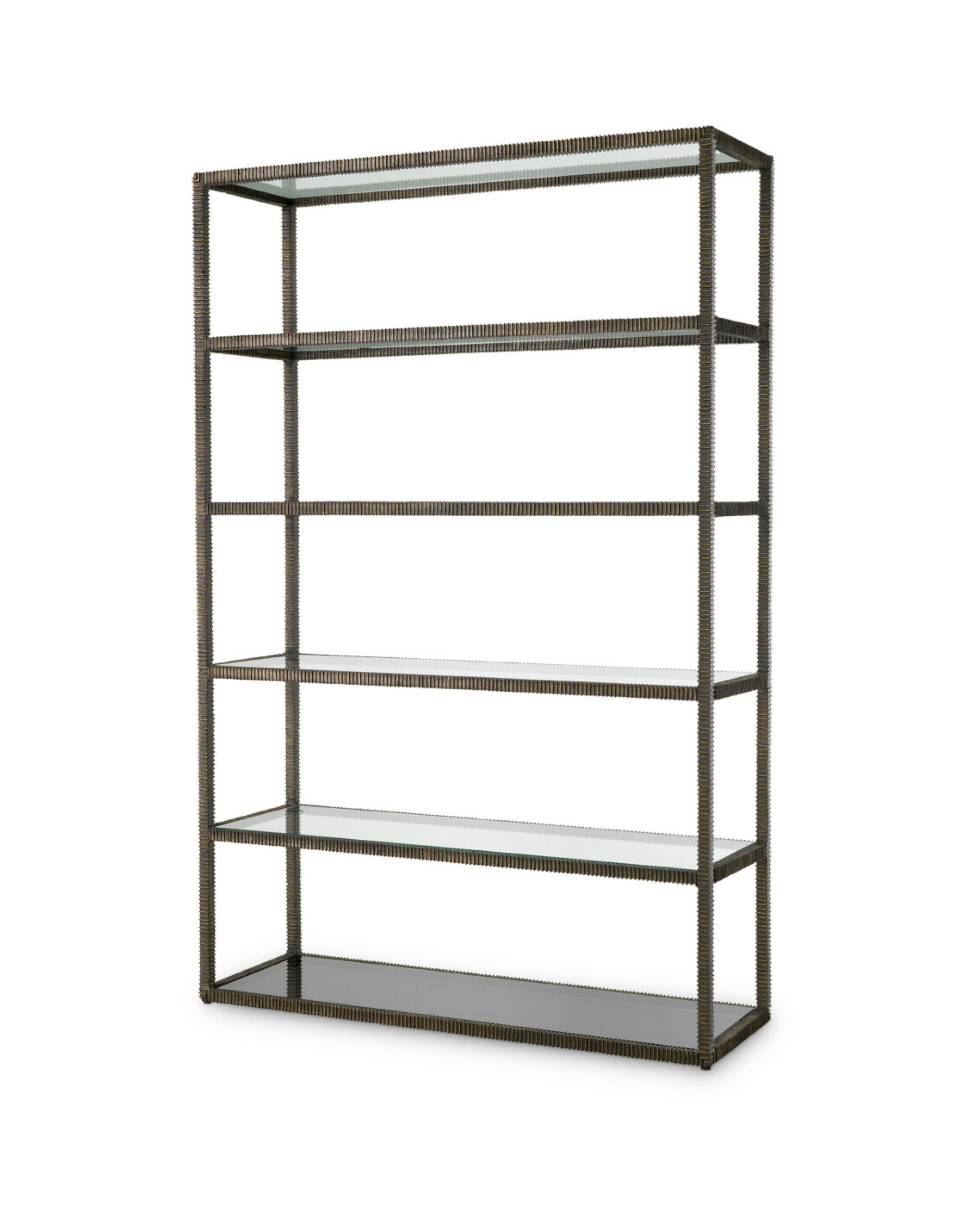 Bethesda Shelving Unit Bronze / Glass