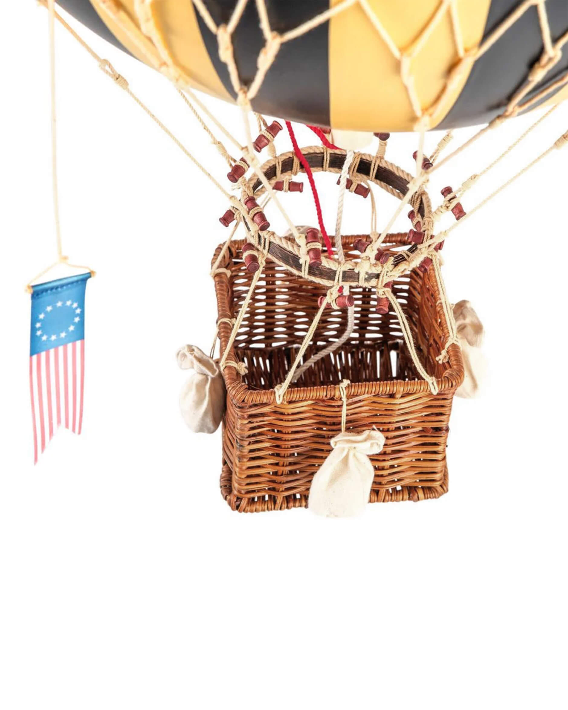 Royal Aero luftballong svart/gul