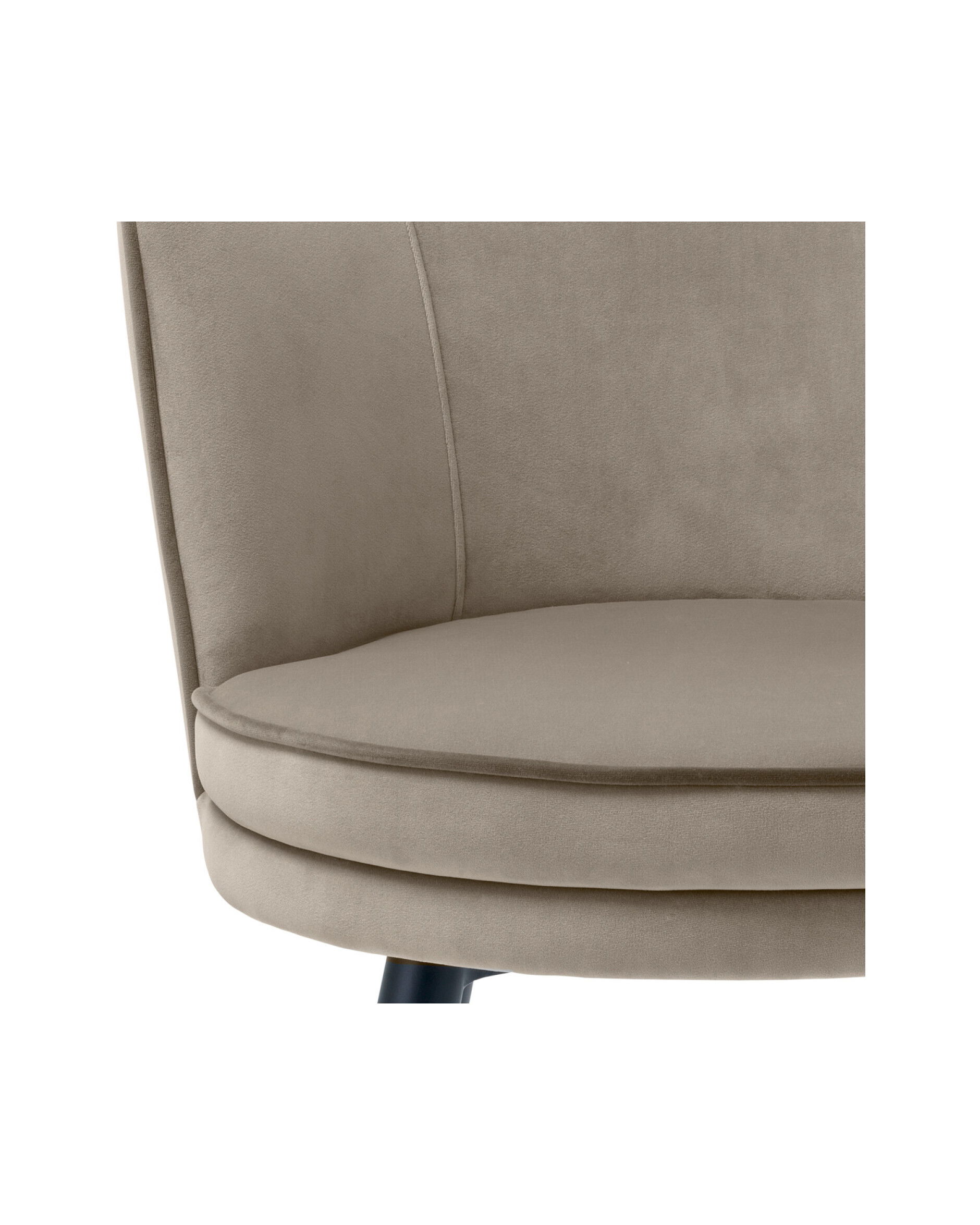 Grenada matstol sammet savona greige