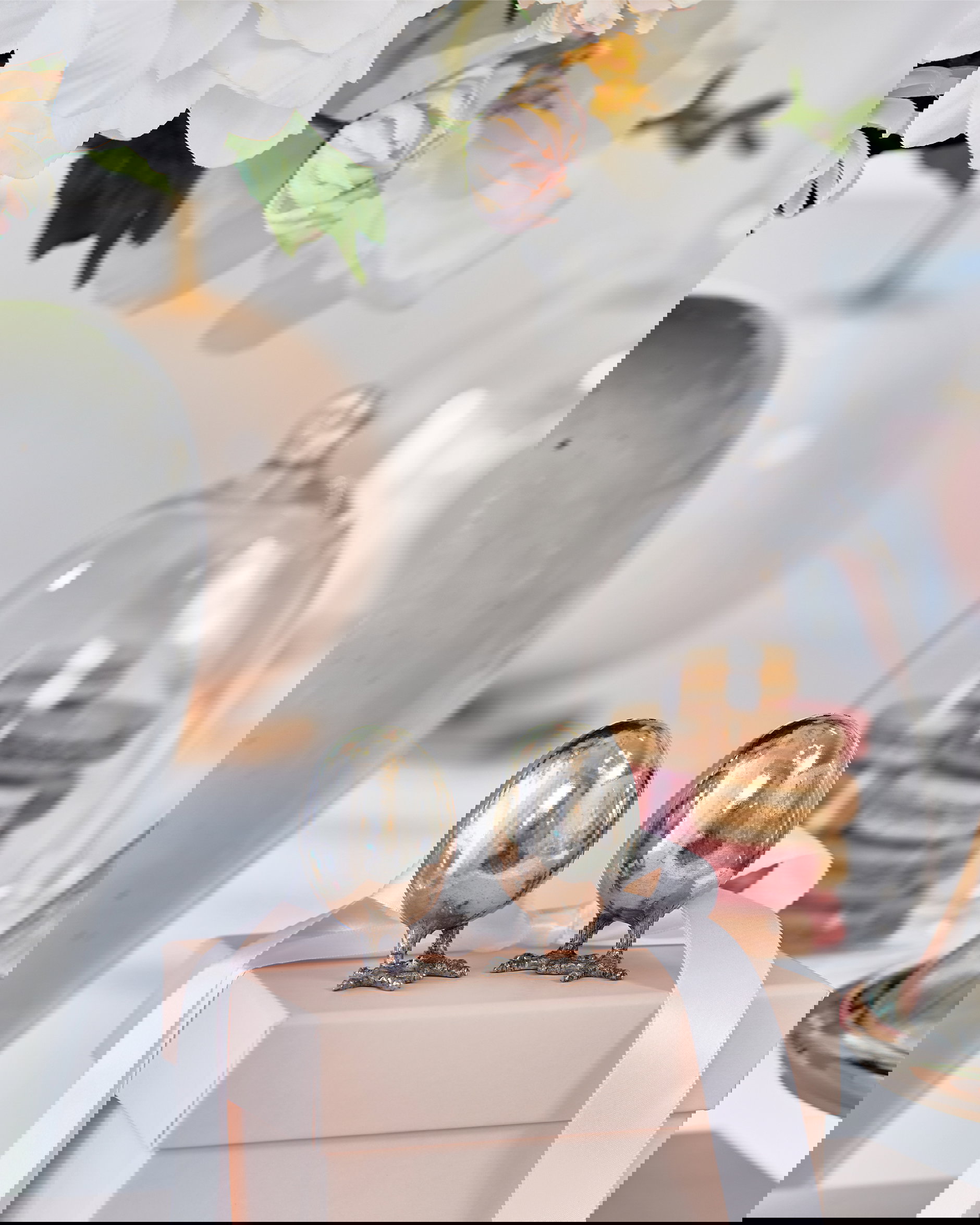 Ägg salt- och pepparkar tenn