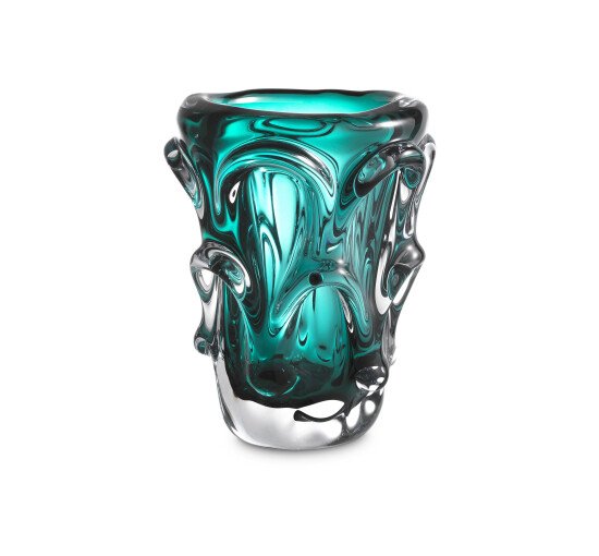 Turquoise - Aila Vase Clear