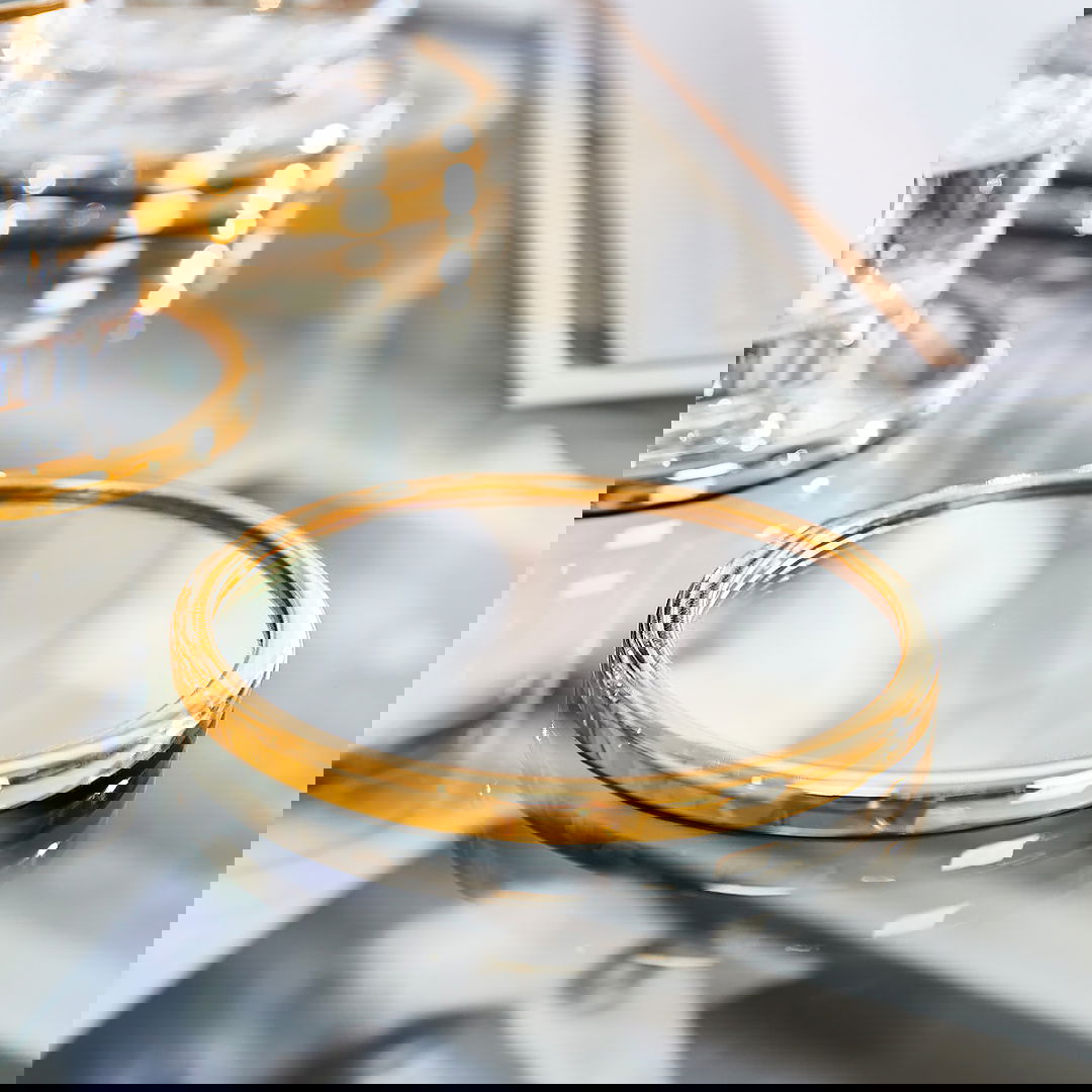 Garrett glasunderlägg guld 4-pack