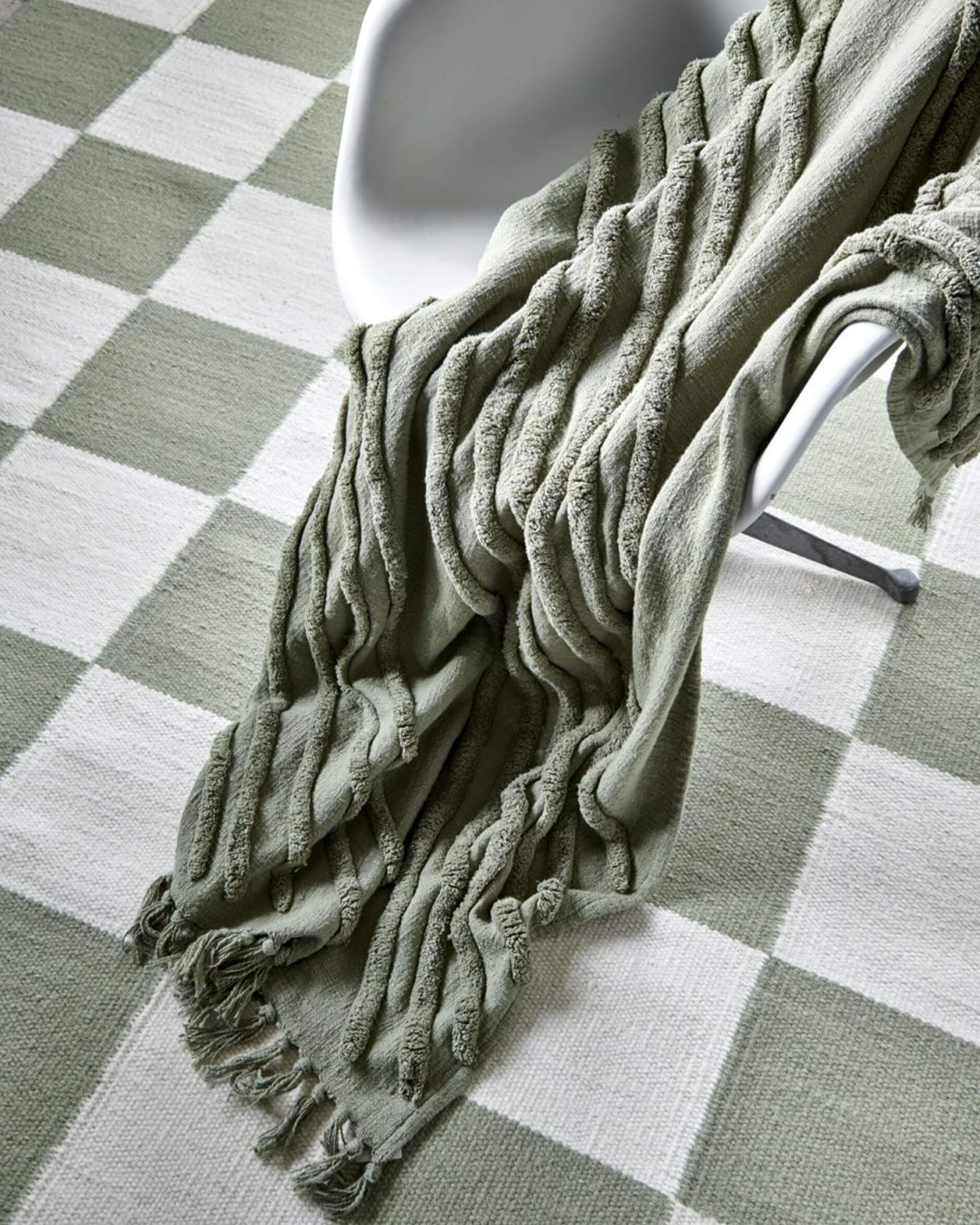 Edge plaid tea OUTLET