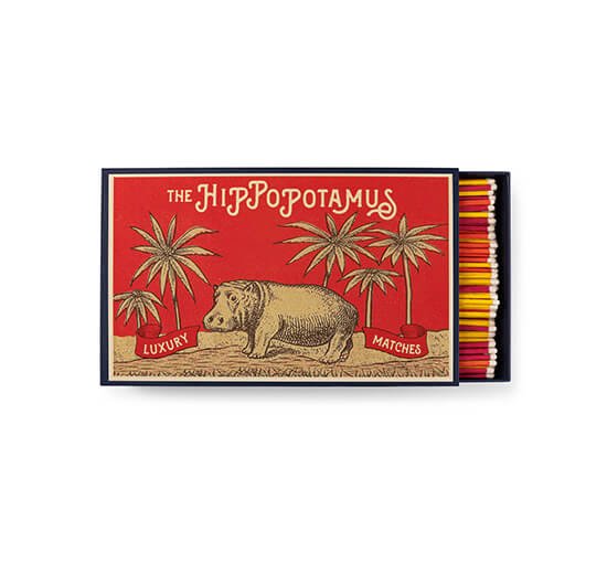 Röd - Hippopotamus tändstickor