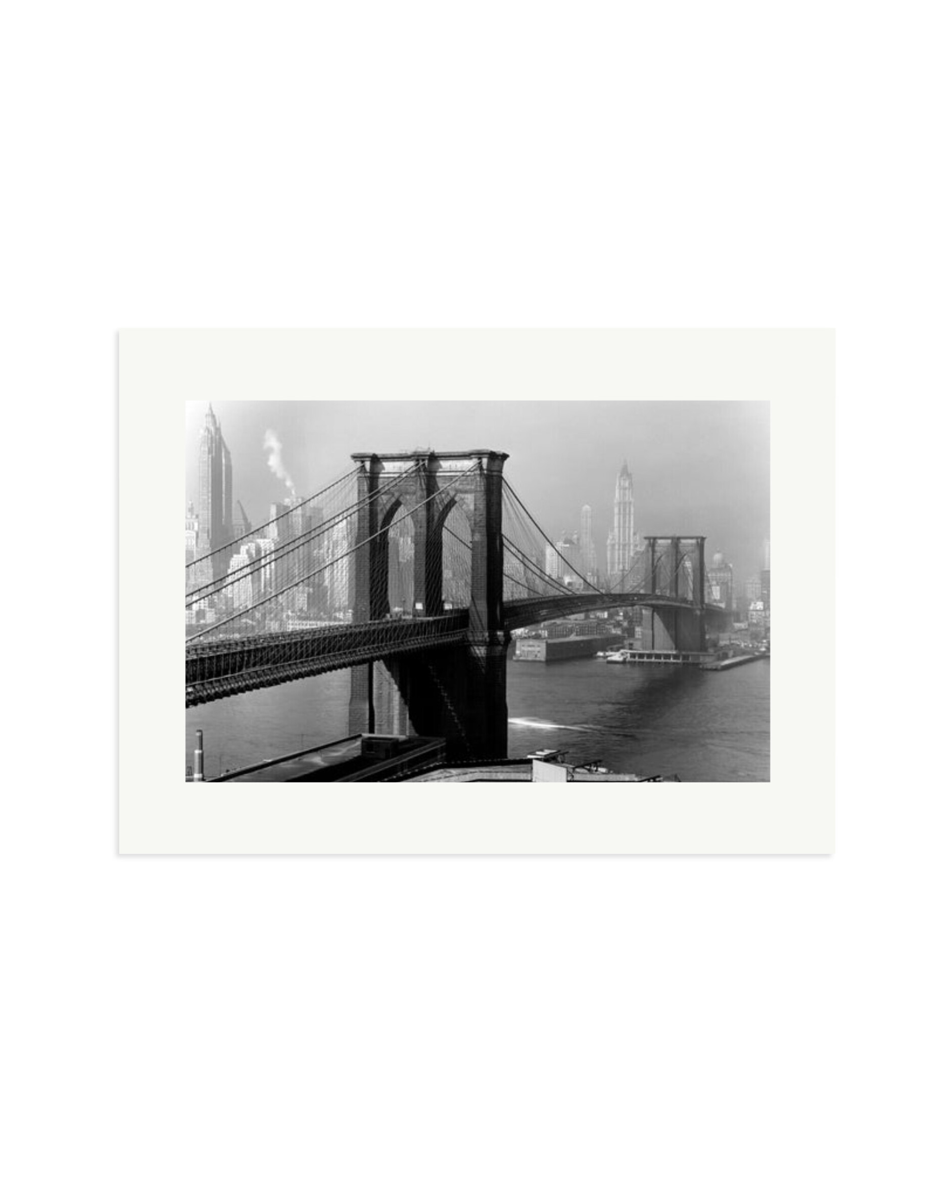 Brooklyn Bridge by Day Print Only / XL