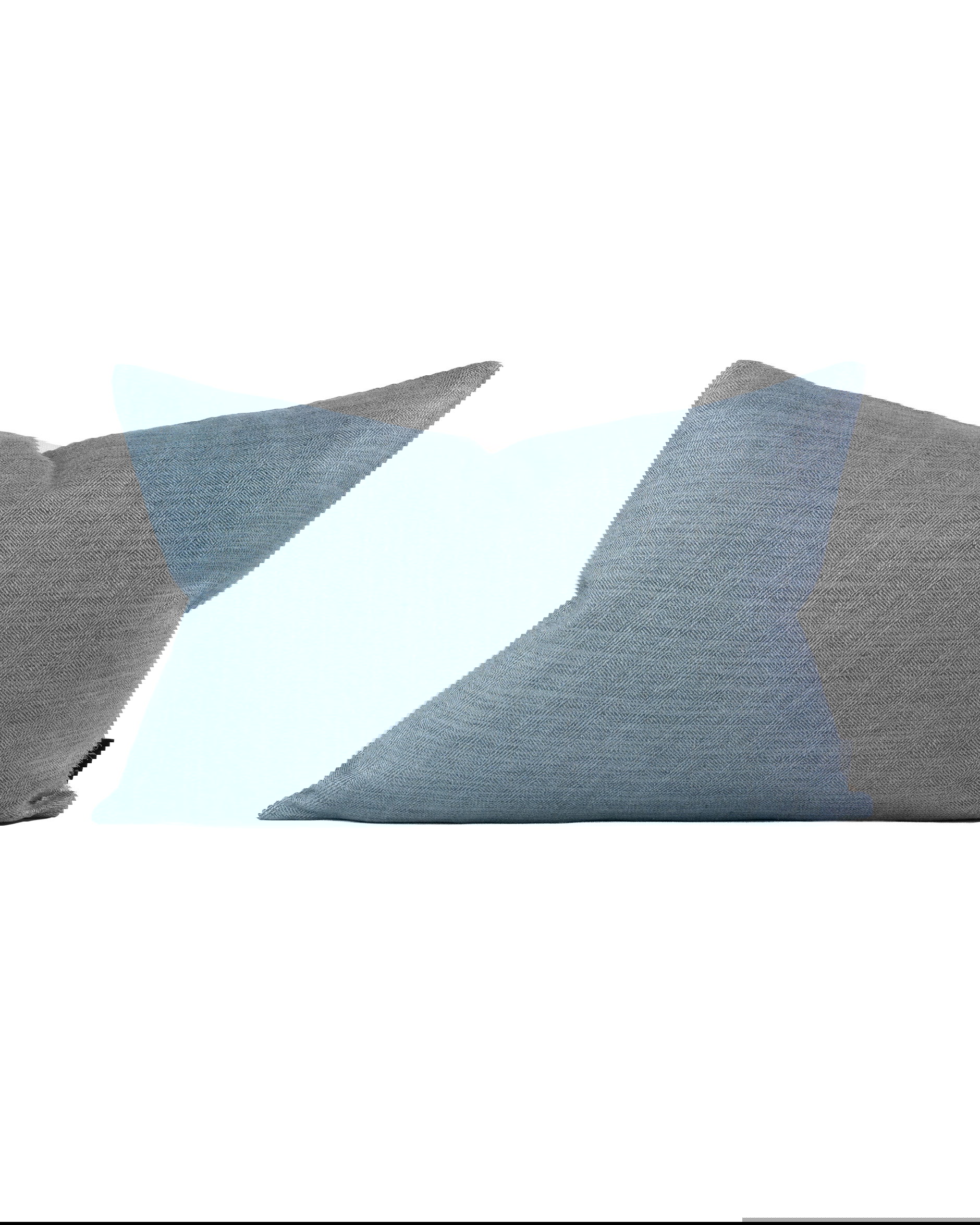 Millard Herringbone kuddfodral chambray