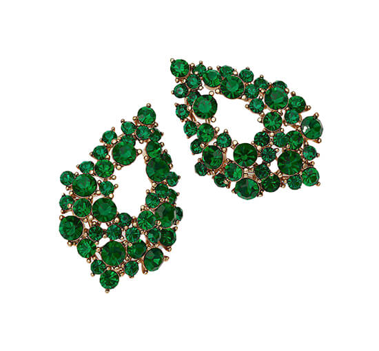 Emerald - Alice örhängen crystal