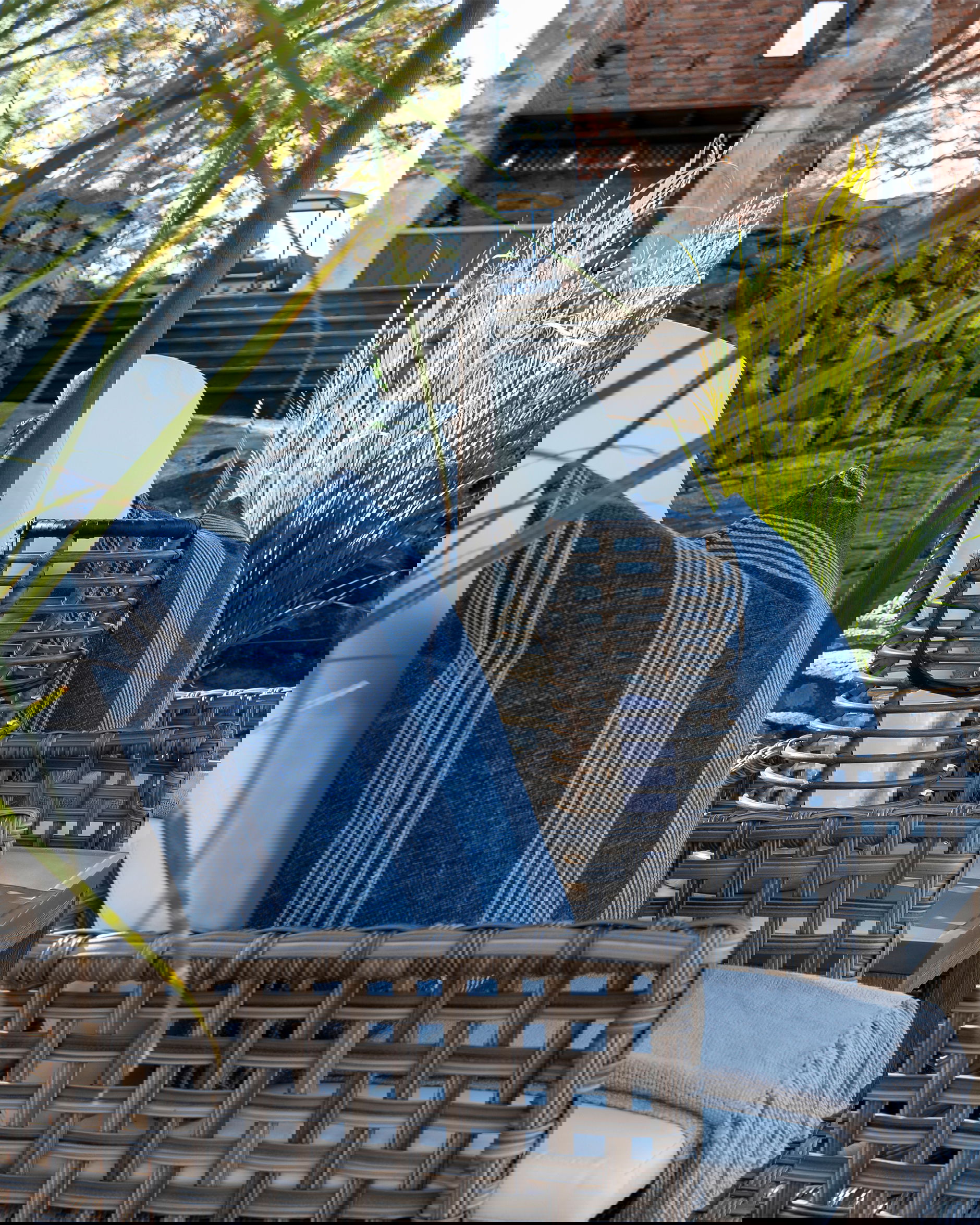 Waldron Stripe -tyynynpäällinen, sininen OUTLET