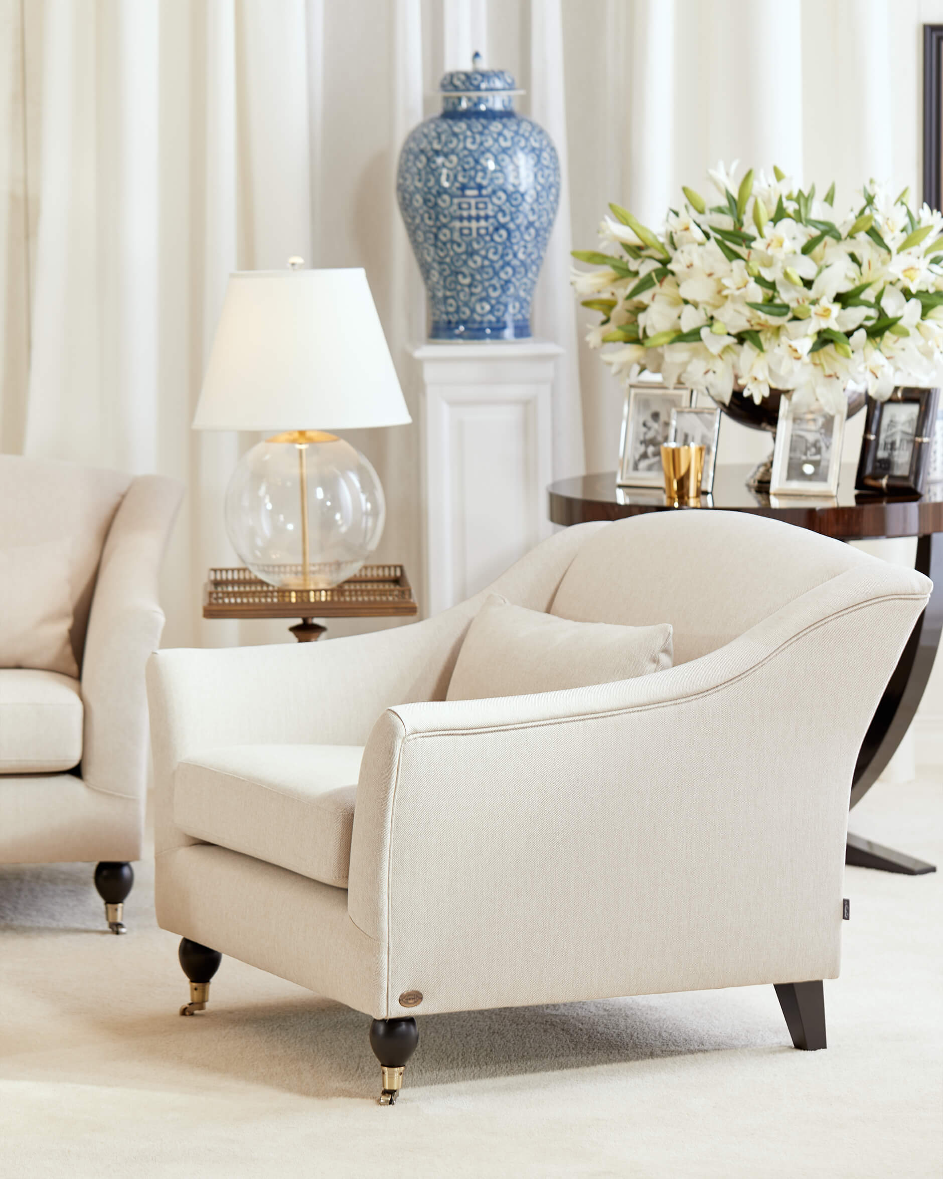 Dorchester fåtölj sand