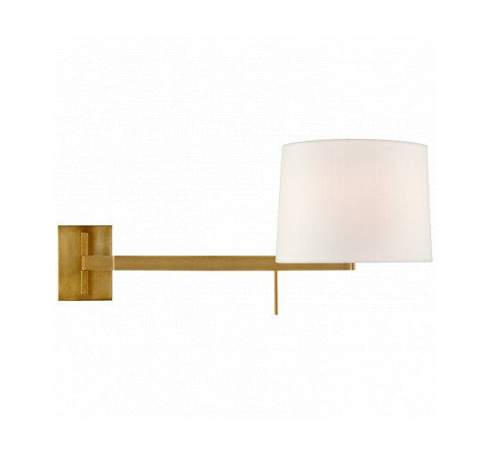 null - Sweep Left Sconce Polished Bronze