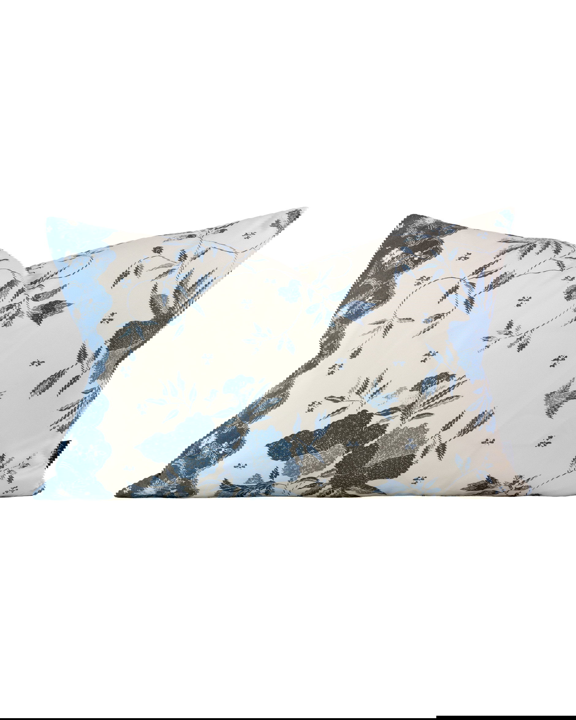 Elyria Floral Batik kuddfodral blå / vit