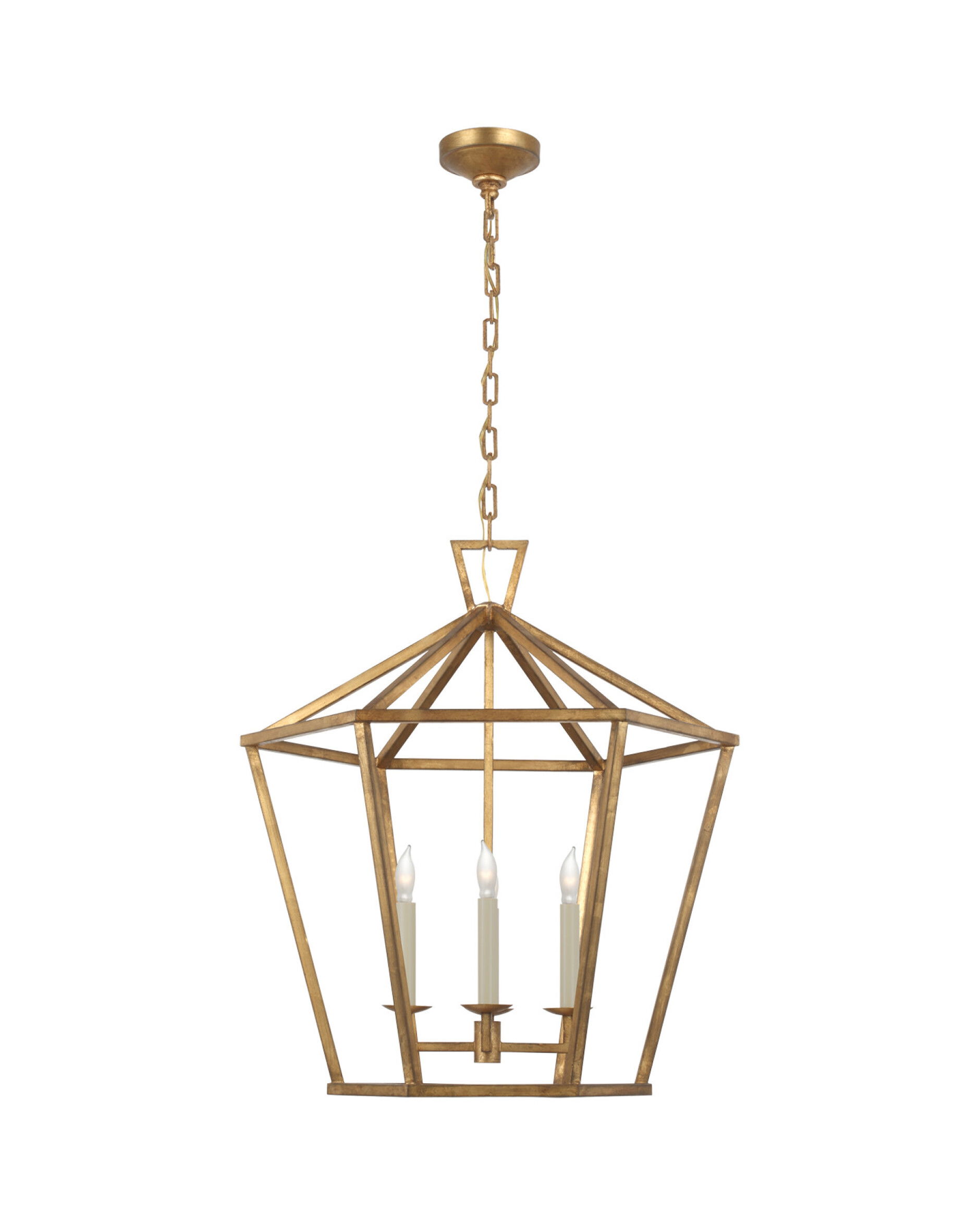 Darlana taklampa sexkantig Gilded Iron L