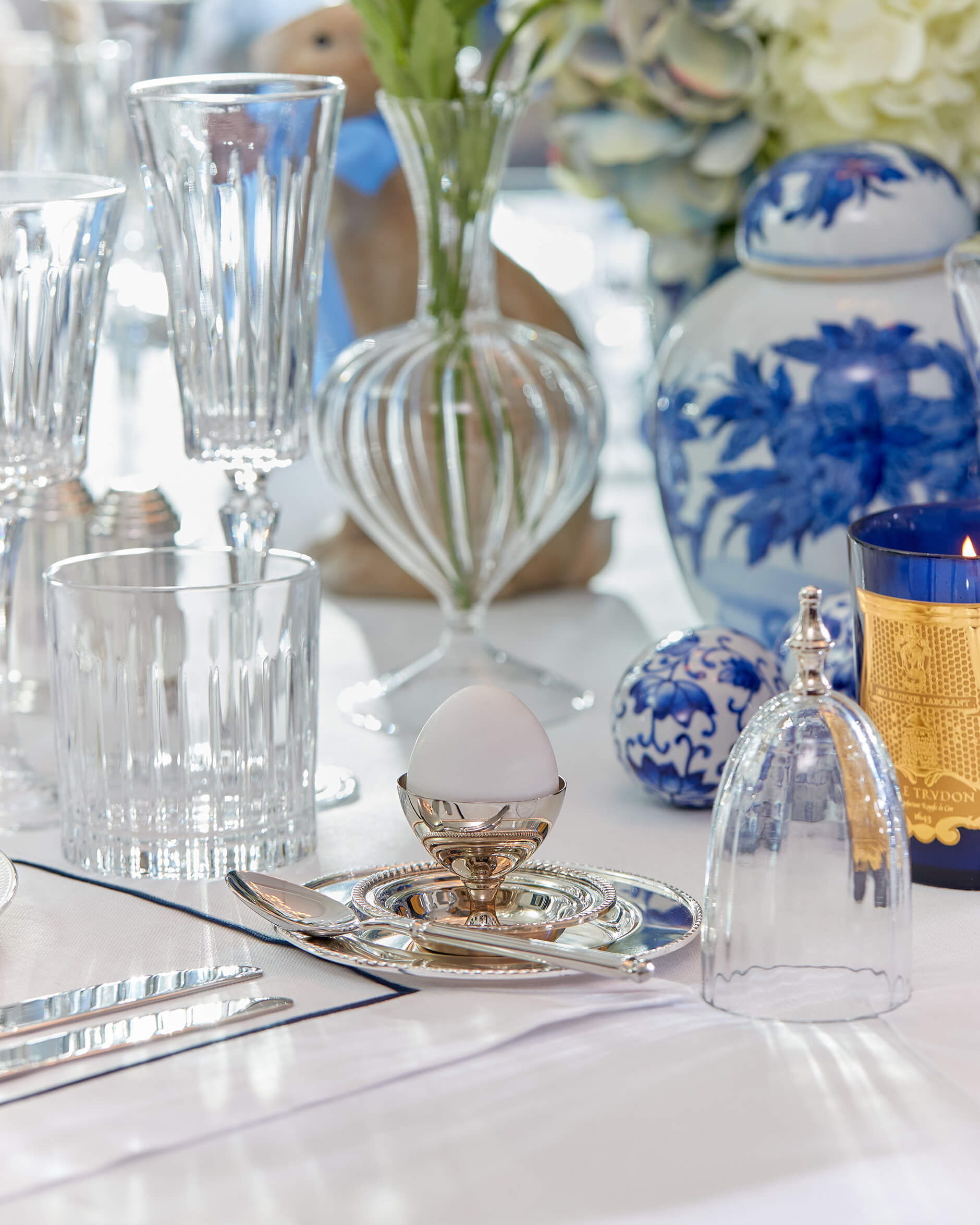 Amandine äggkopp silver