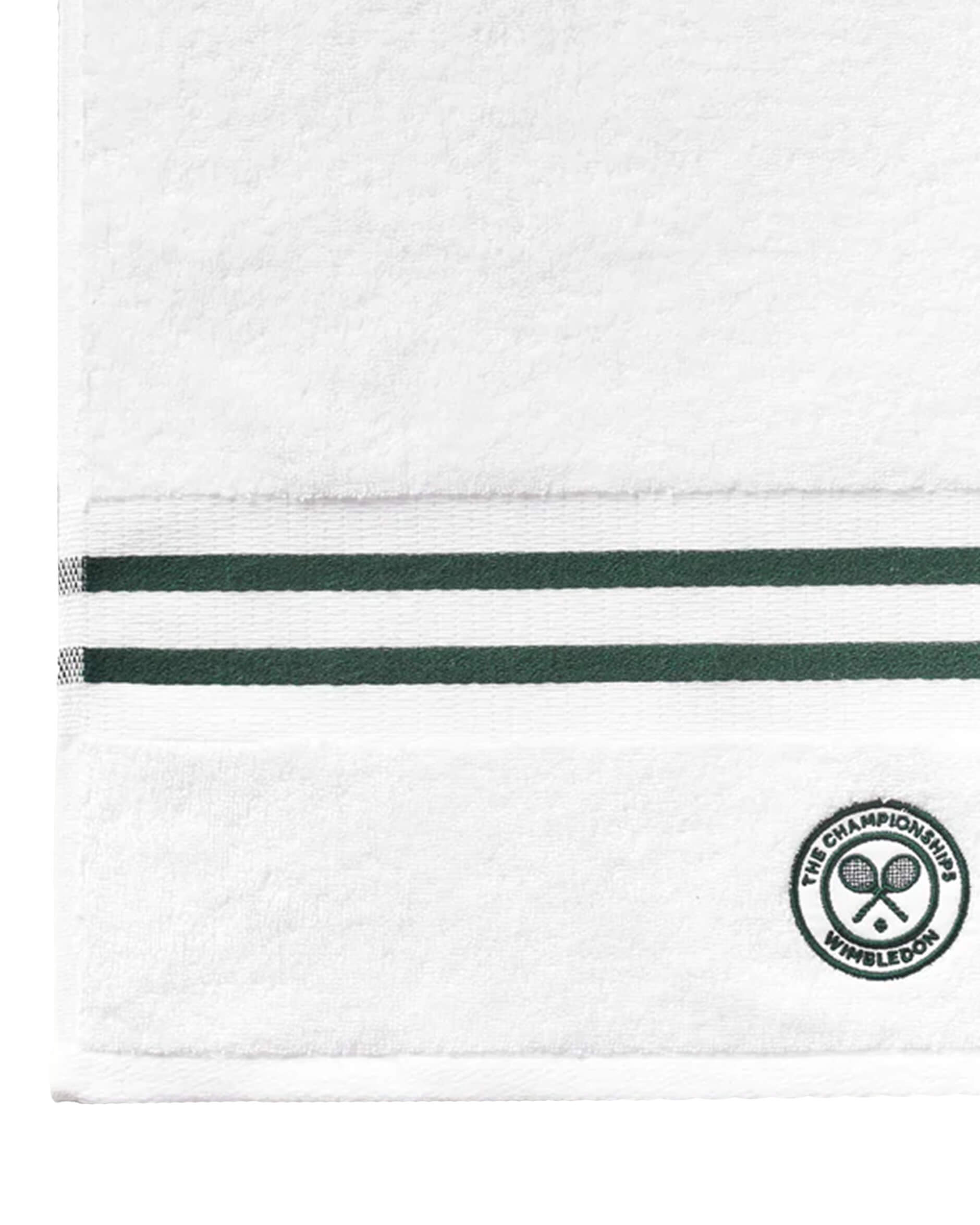 Wimbledon Baseline Stripe handduk grön 2-set