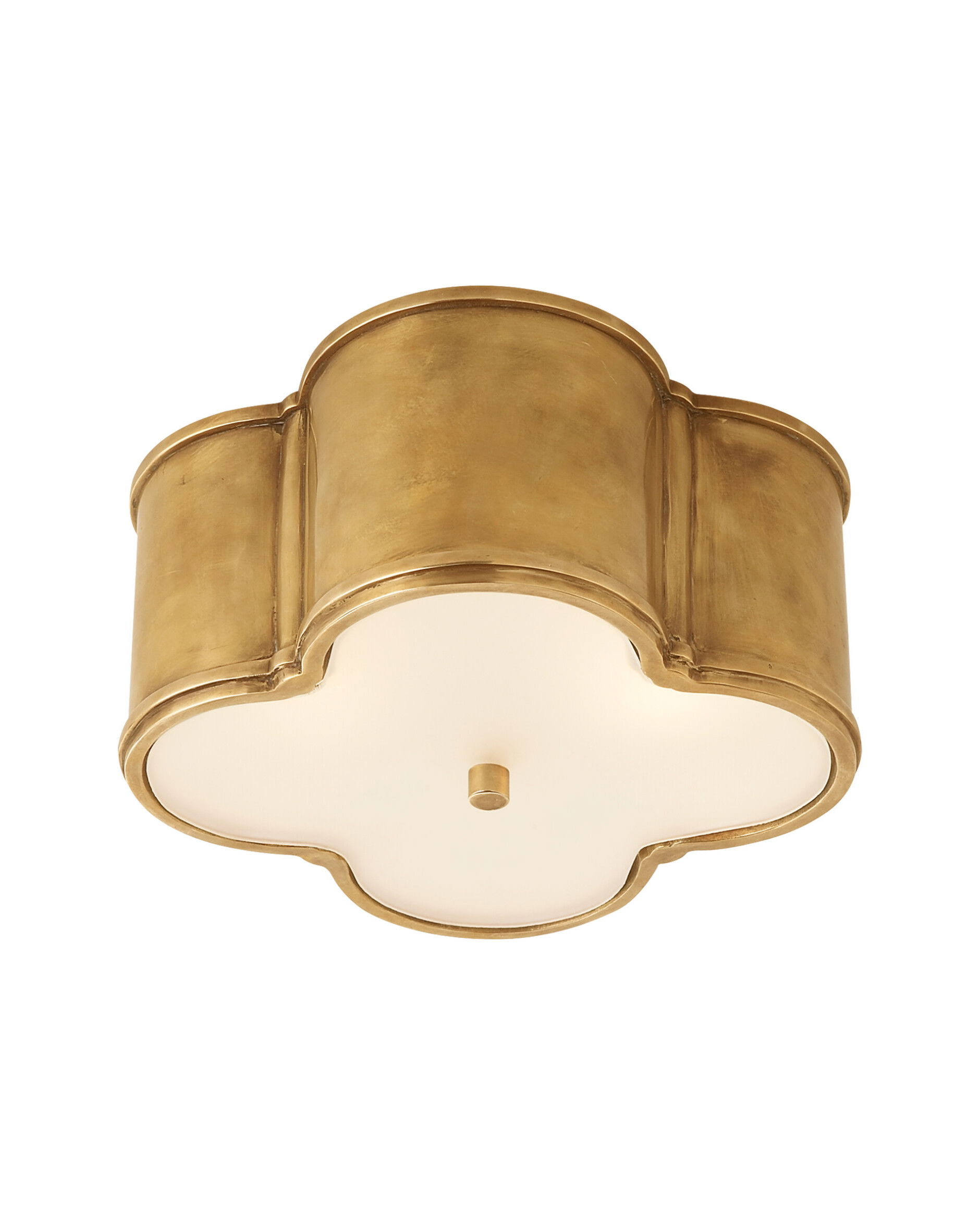 Small Basil Flush Mount Natural Brass OUTLET