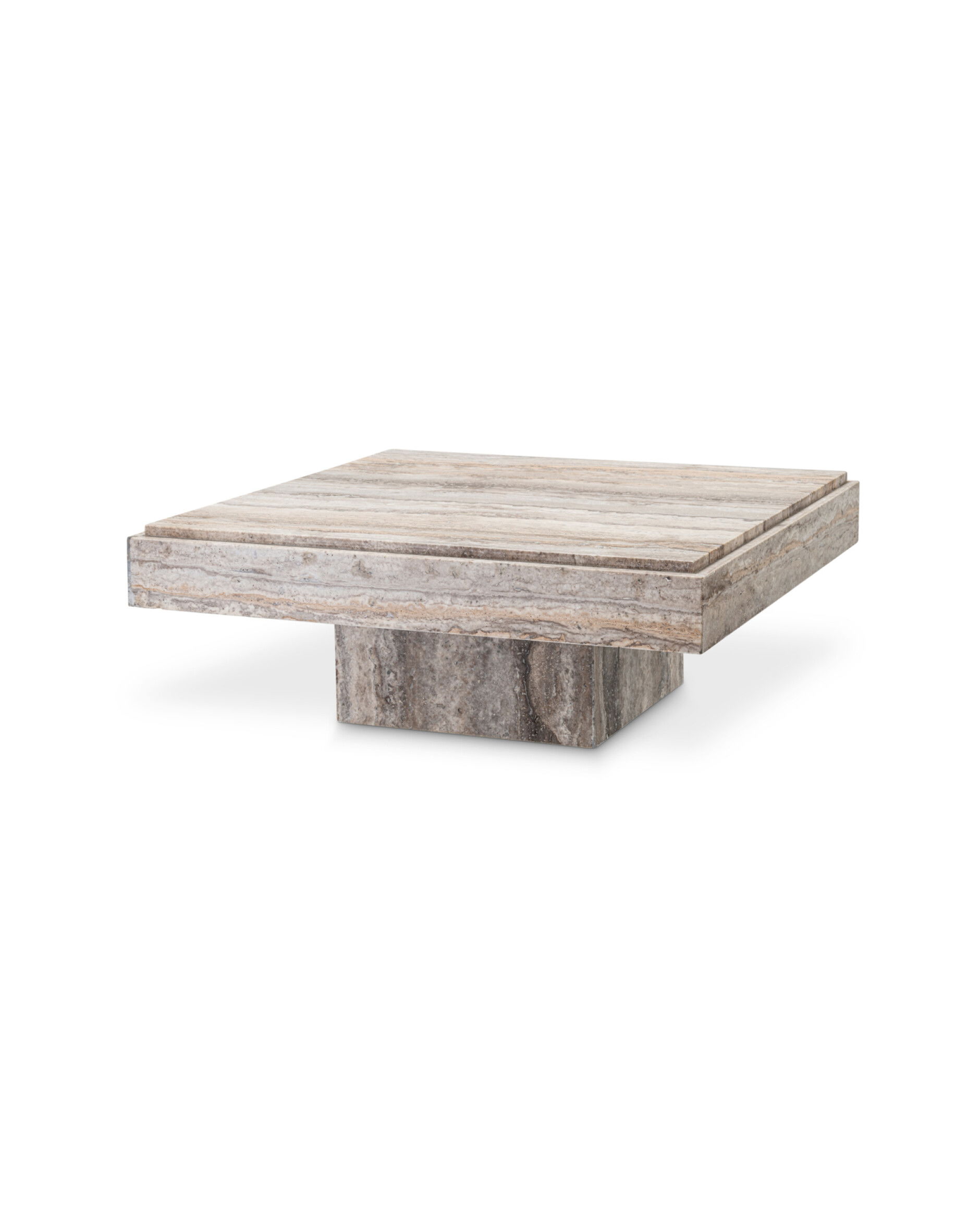 Sartoria soffbord silver travertin