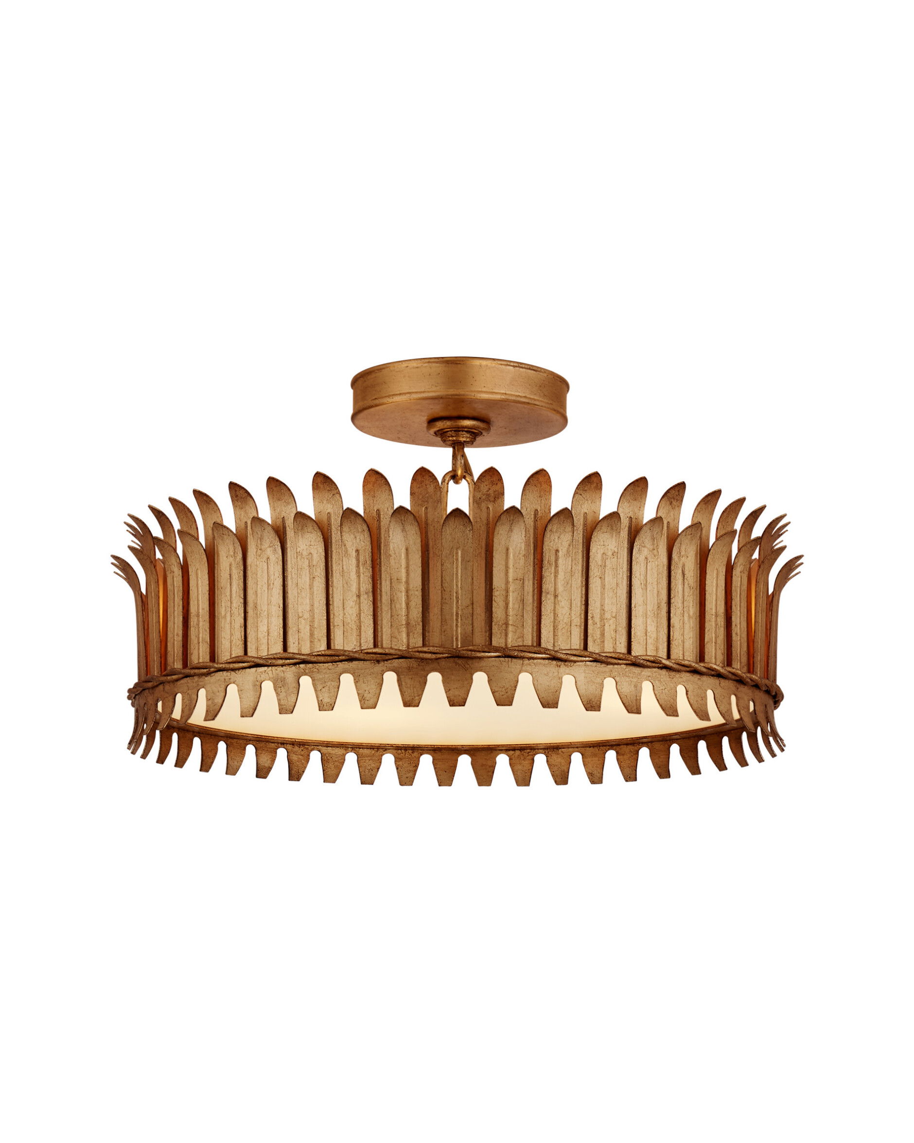 Leslie 16" plafond Gilded Iron