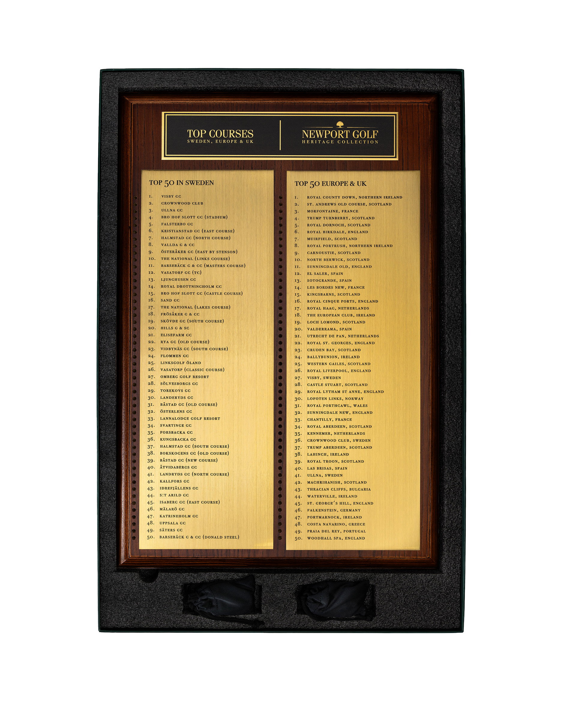 Prestige 50 golf courses