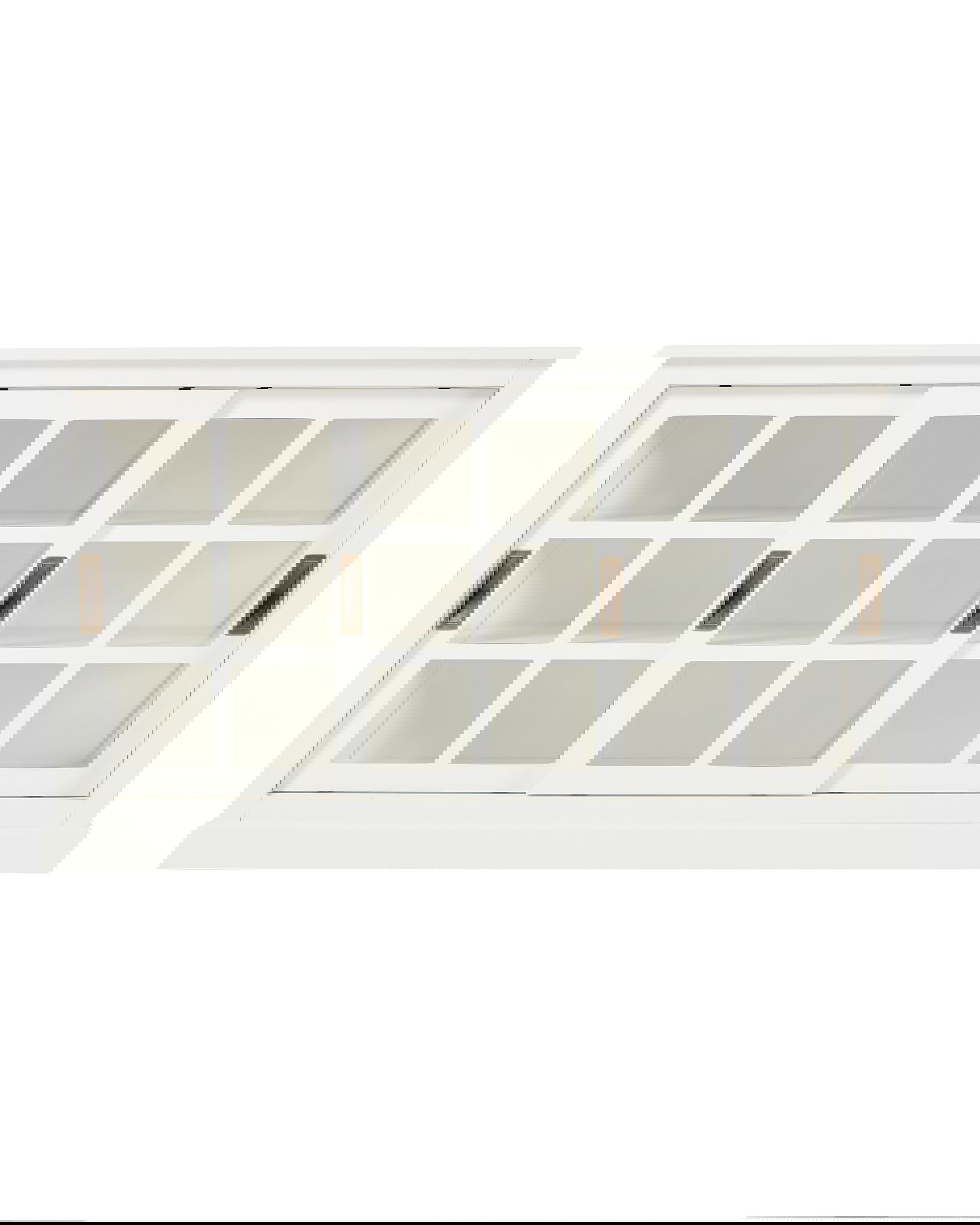 Seethrough skåp classic white