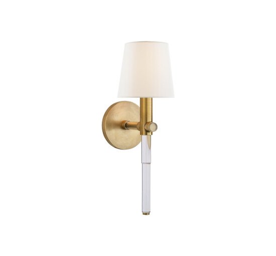 Natural Brass - Sable Tail Sconce Polished Nickel