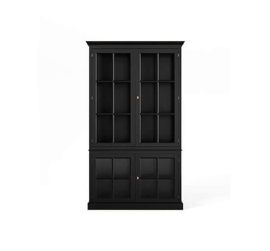 Seethrough display cabinet Modern Black