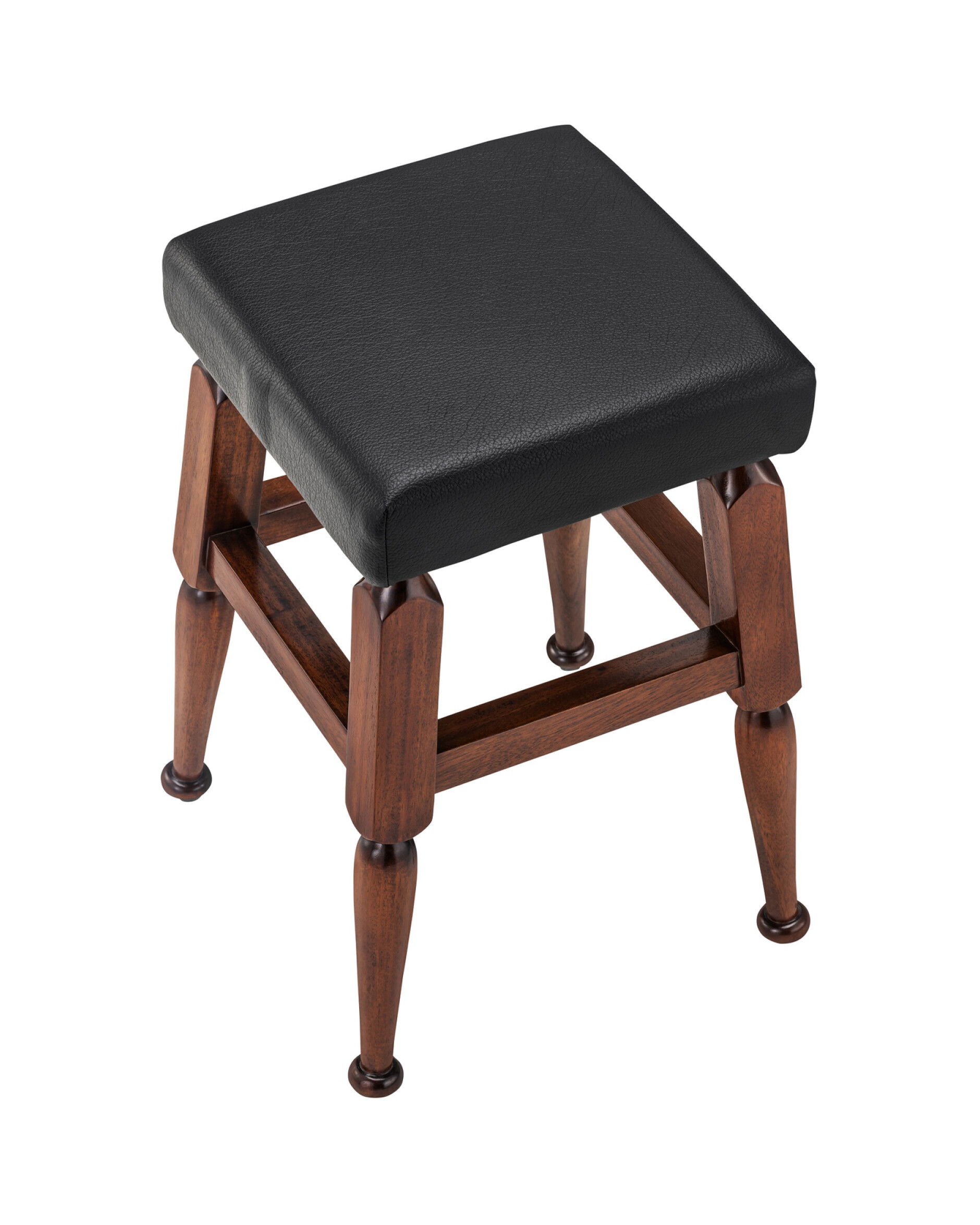 Mayan Low Barstool, Black