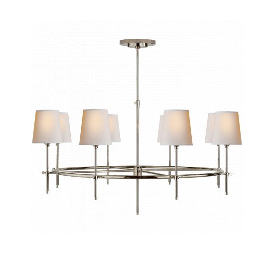 null - Bryant Large Ring Chandelier Polished Nickel