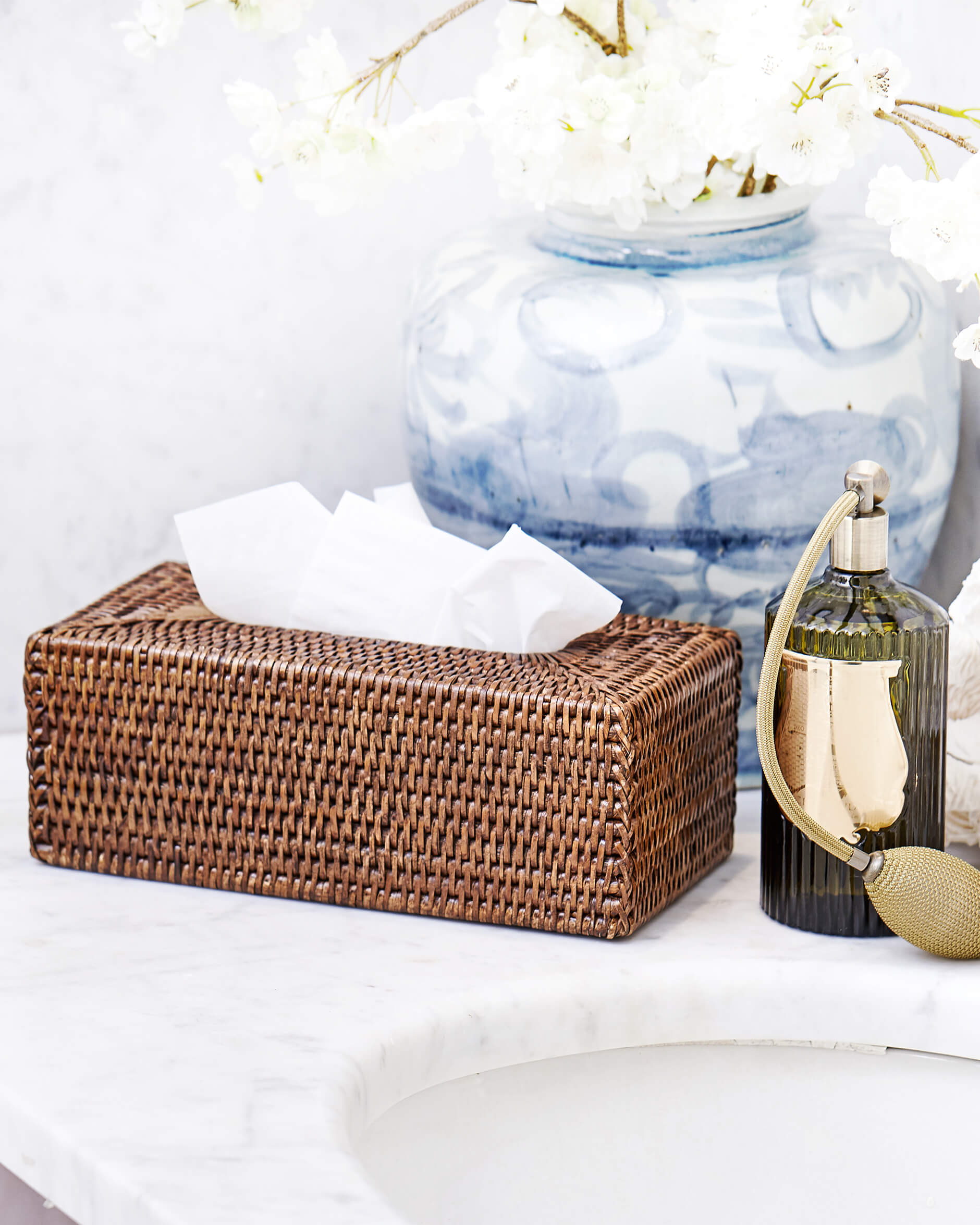 Cognac servettlåda rotting