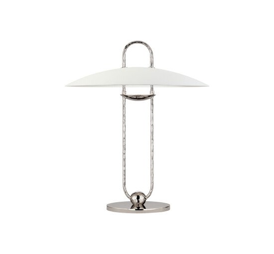 Polished Nickel - Cara Sculpted Table Lamp Bronze