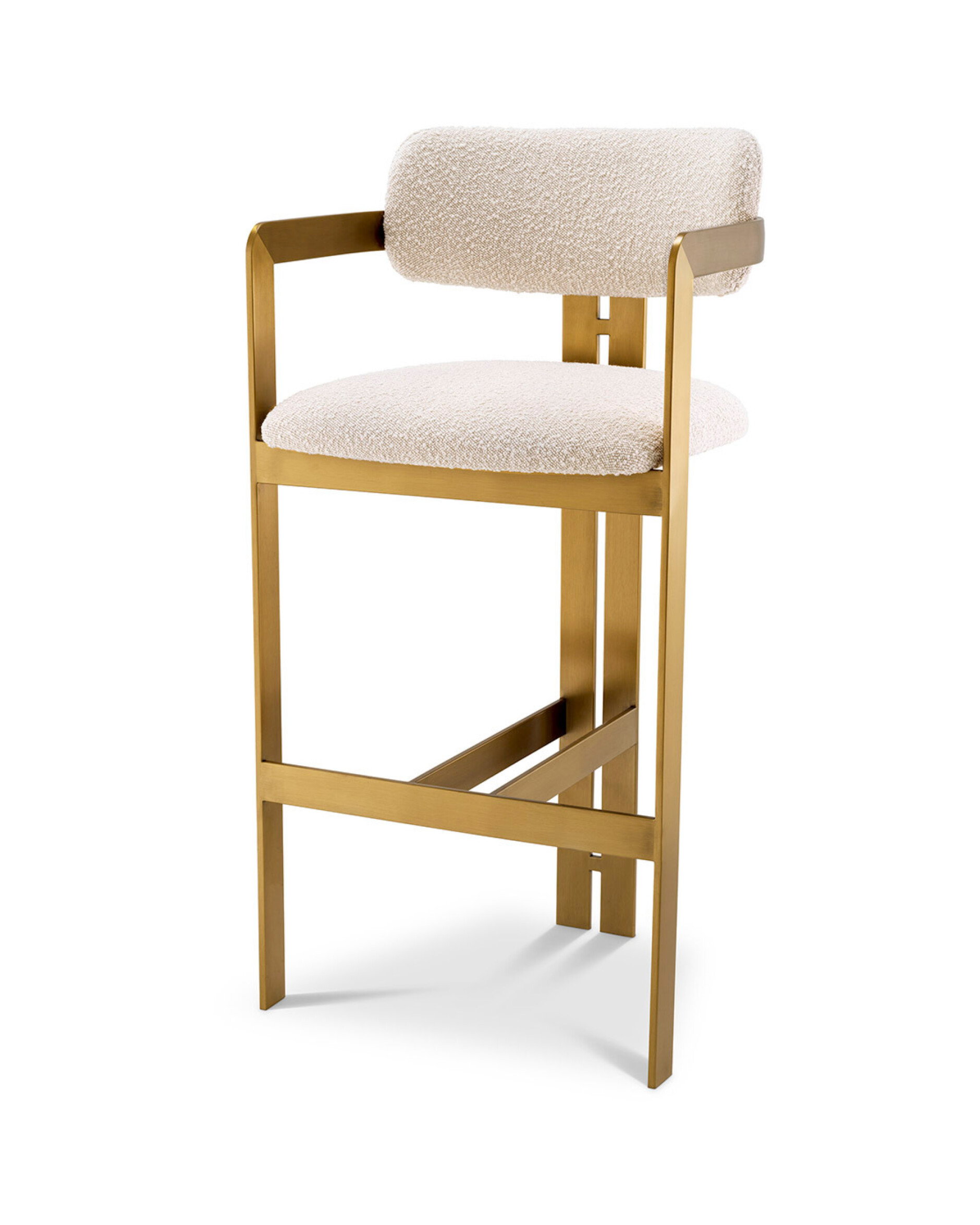 Donato Bar Stool Bouclé Cream