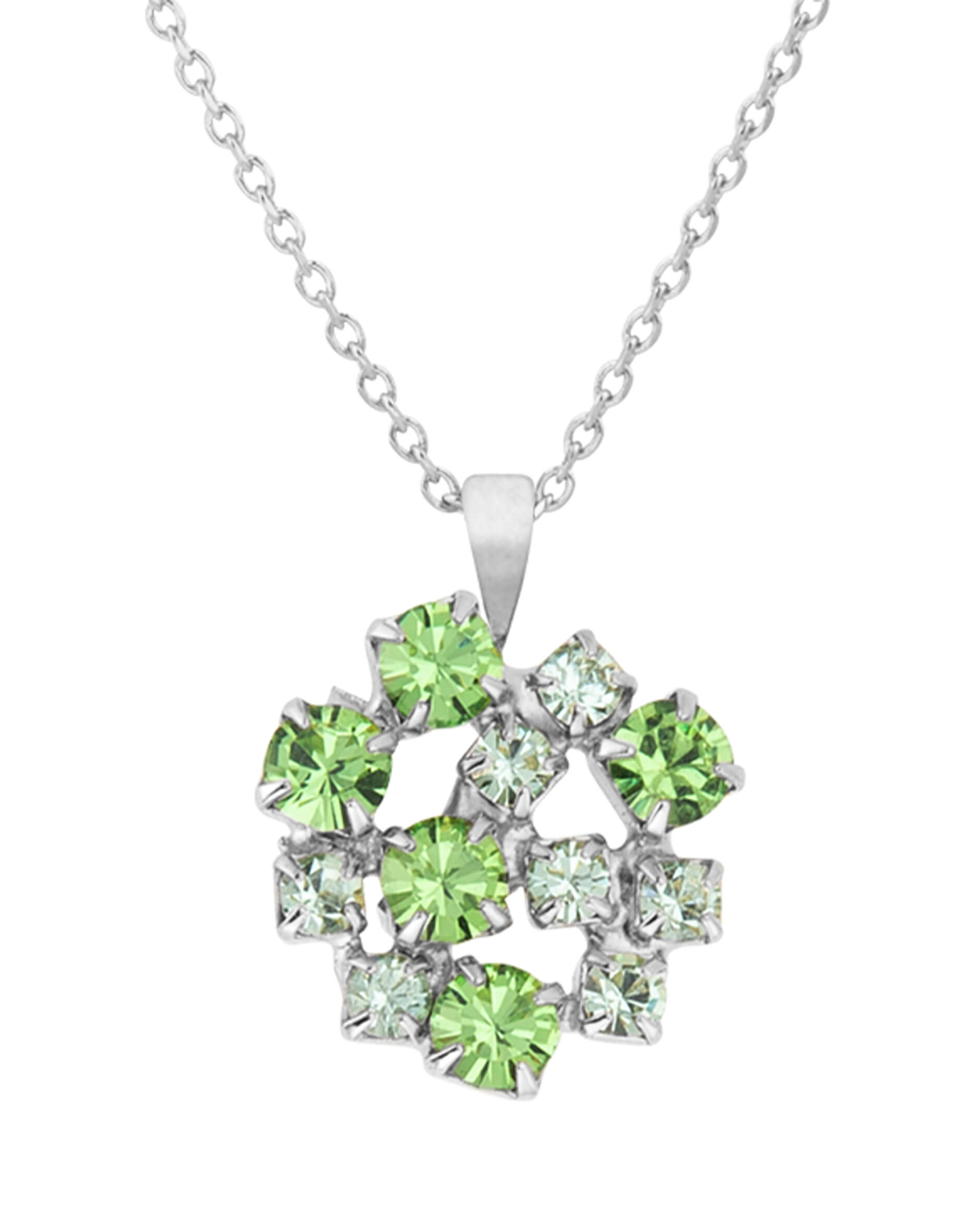 Kassandra halsband green combo rhodium