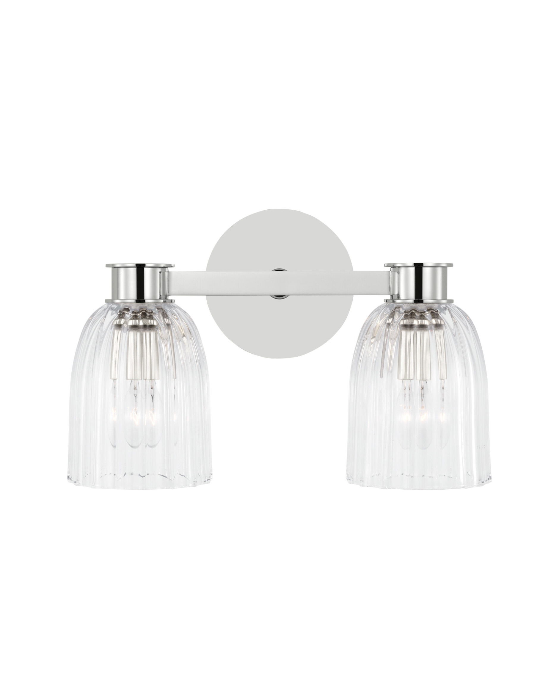 Asalea vägglampa dubbel nickel