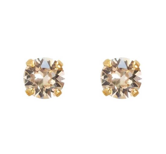 Silk - Classic Stud Earrings Crystal