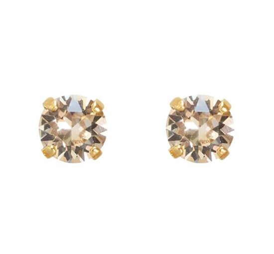 Silk - Classic Stud Earrings Crystal