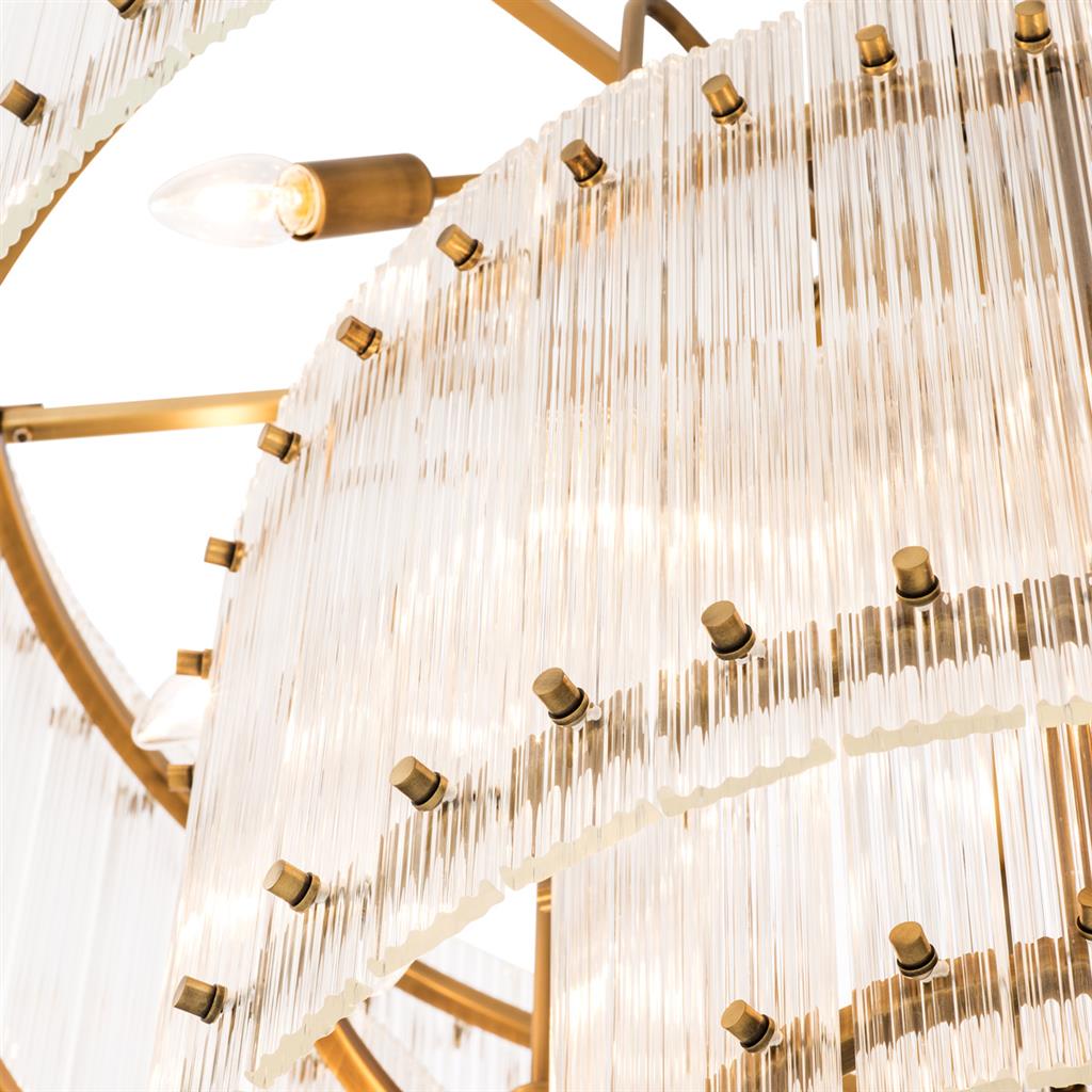 Ruby takkrona antik mässing