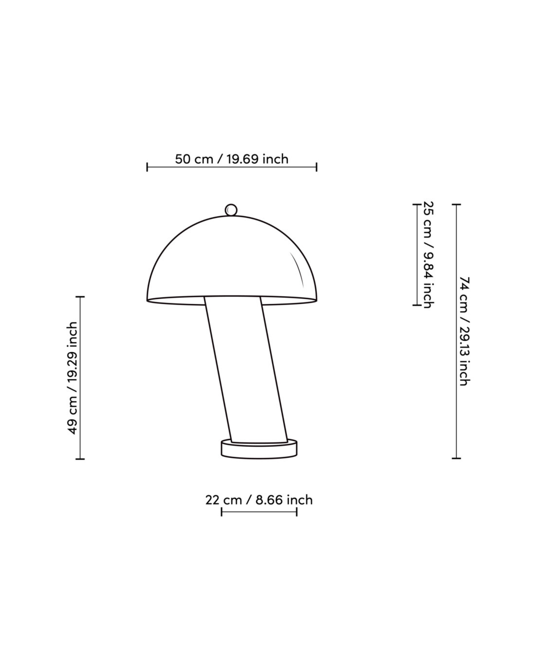 Daniel bordslampa grey marble